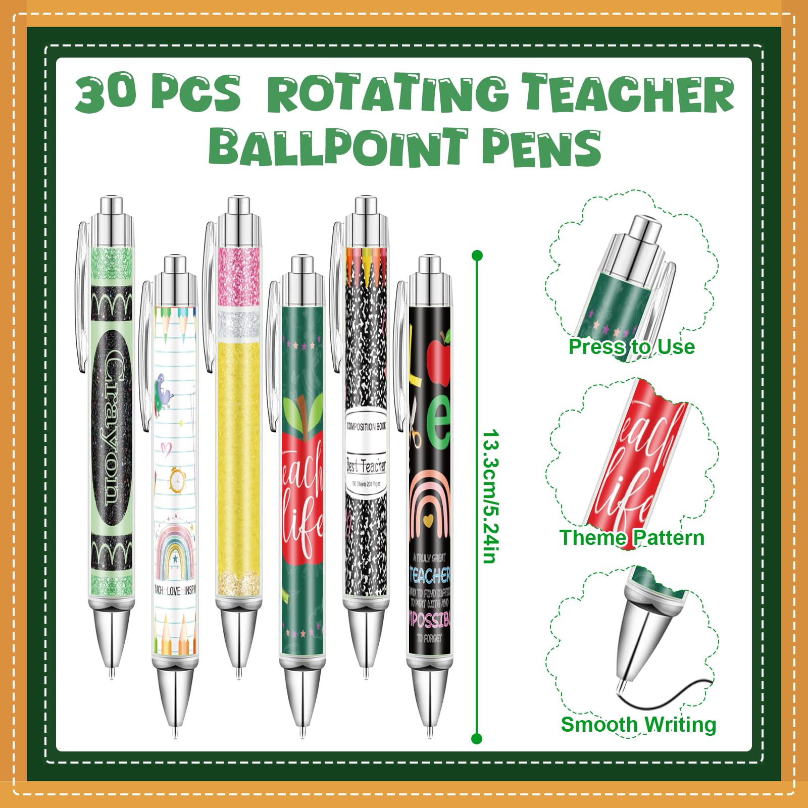 30 Set/90 Pcs Teacher Appreciation Gifts Bulk Include 30 Coffee Cup Sticky Notes 30 Teaching Keychains 30 Teachers Appreciation Pens for School Classroom Teaching Day Graduation End of Year Gifts