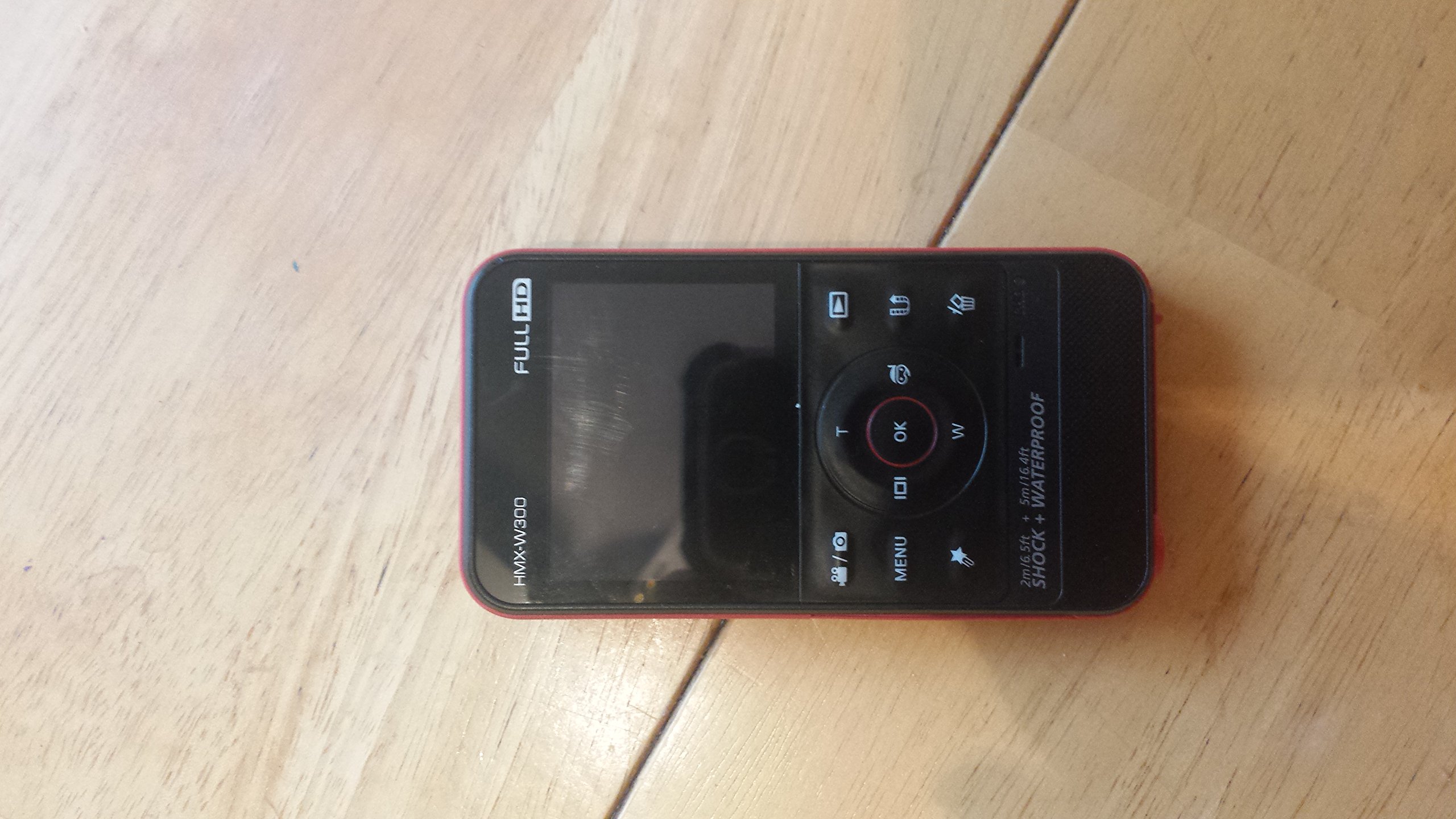 Samsung HMX-W300RN Rugged Full HD 1080p Pocket Camcorder (Red)