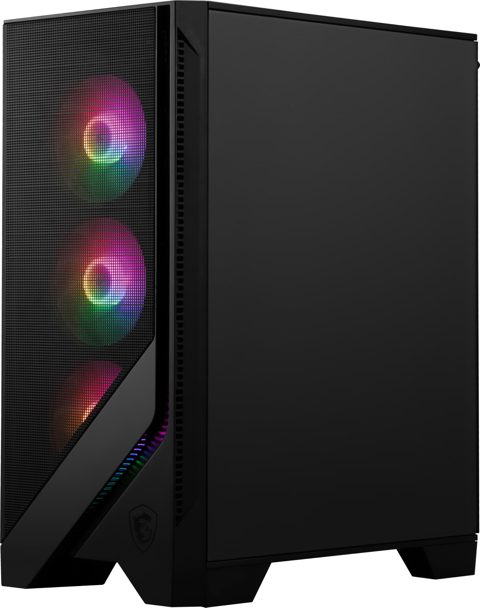 MSI MAG FORGE 120A AIRFLOW Mid-Tower PC Case - ATX Capacity, up to 330mm RTX 40 GPU Support, 6 x 120mm ARGB Fans, Magnetic Dust Filters, Tempered Glass, 1-6 ARGB Control Board, USB 3.2 Gen 1 Type-A — view 7
