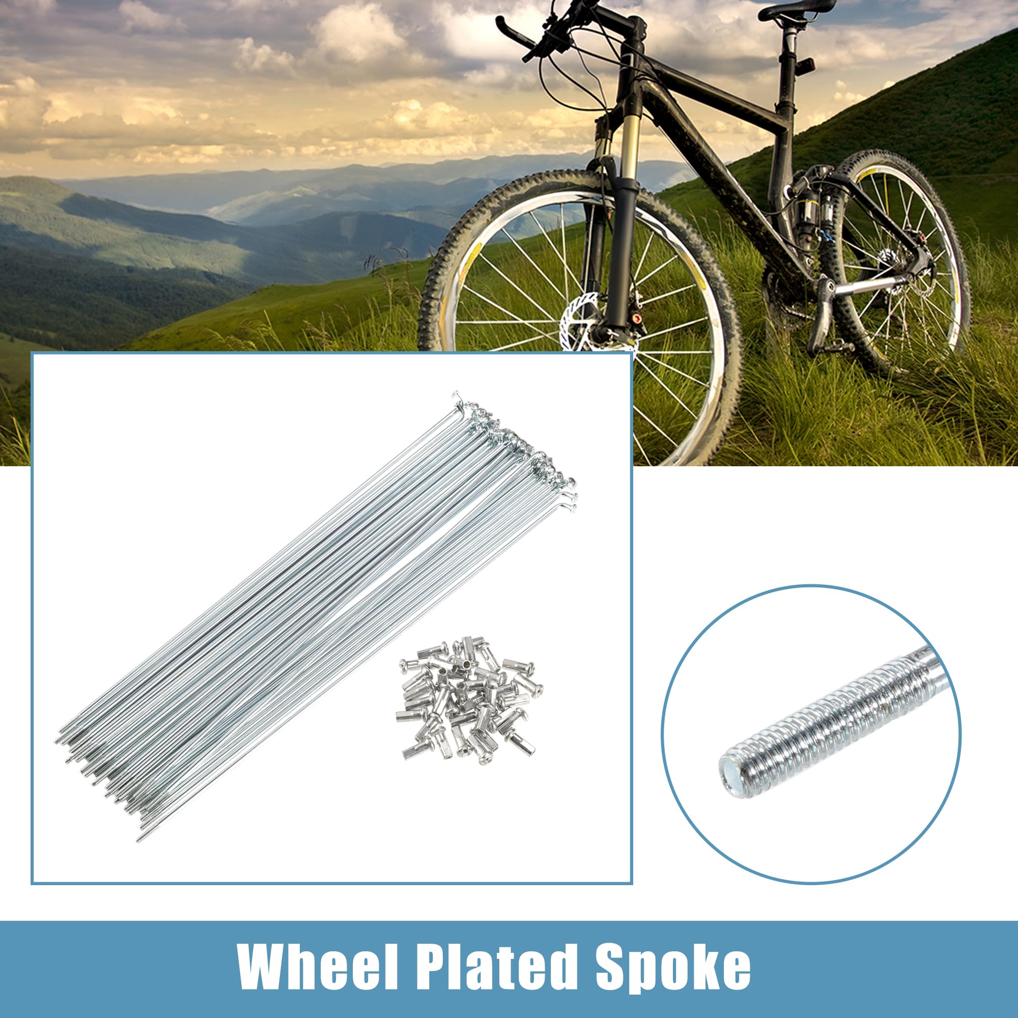 Lot De 36 Rayons En Acier Pour Pneus De Roue De Vélo électrique