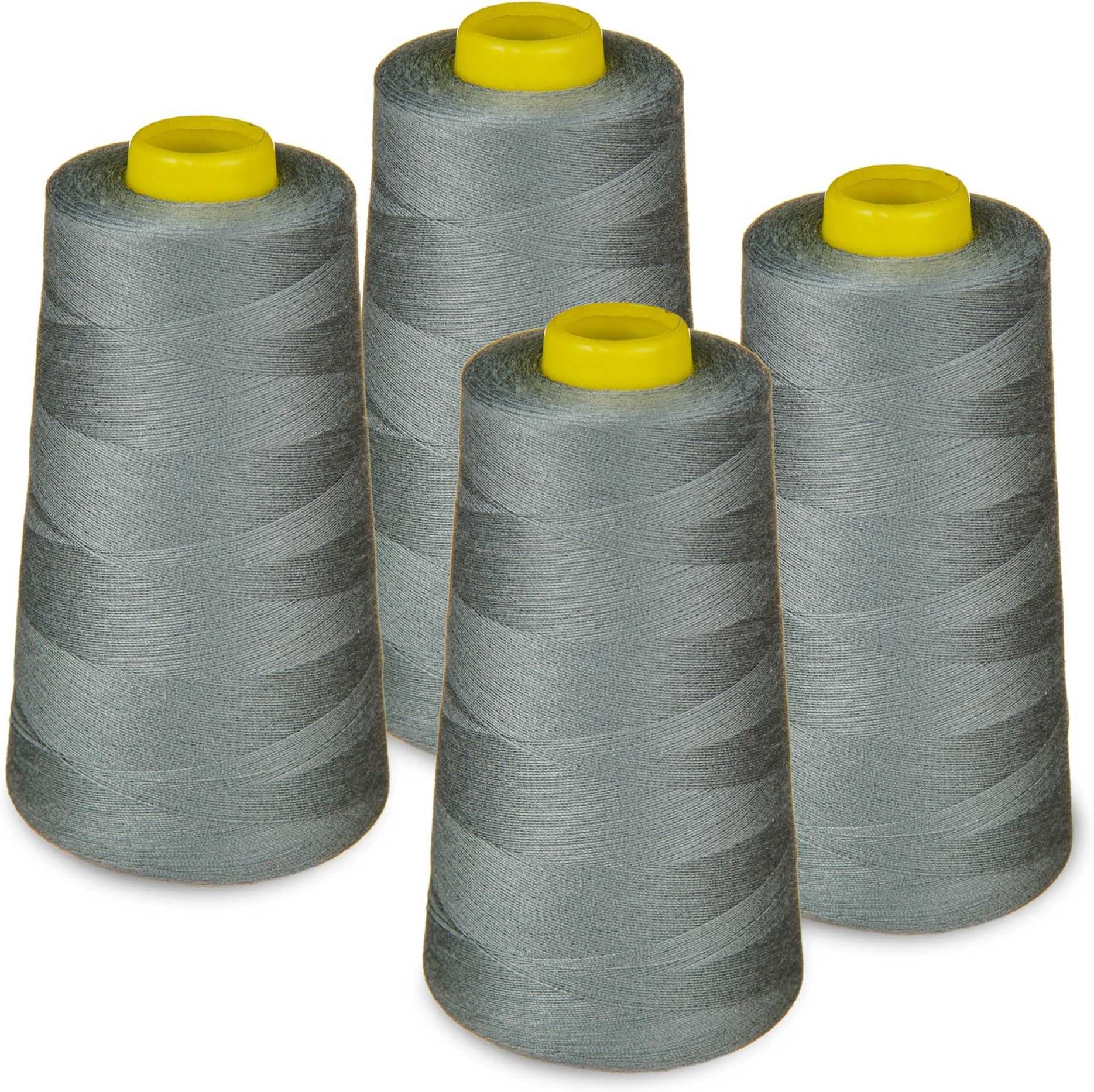 4 x Cones overlocking Thread 40S/2, 3000 Yards (341 Grey)