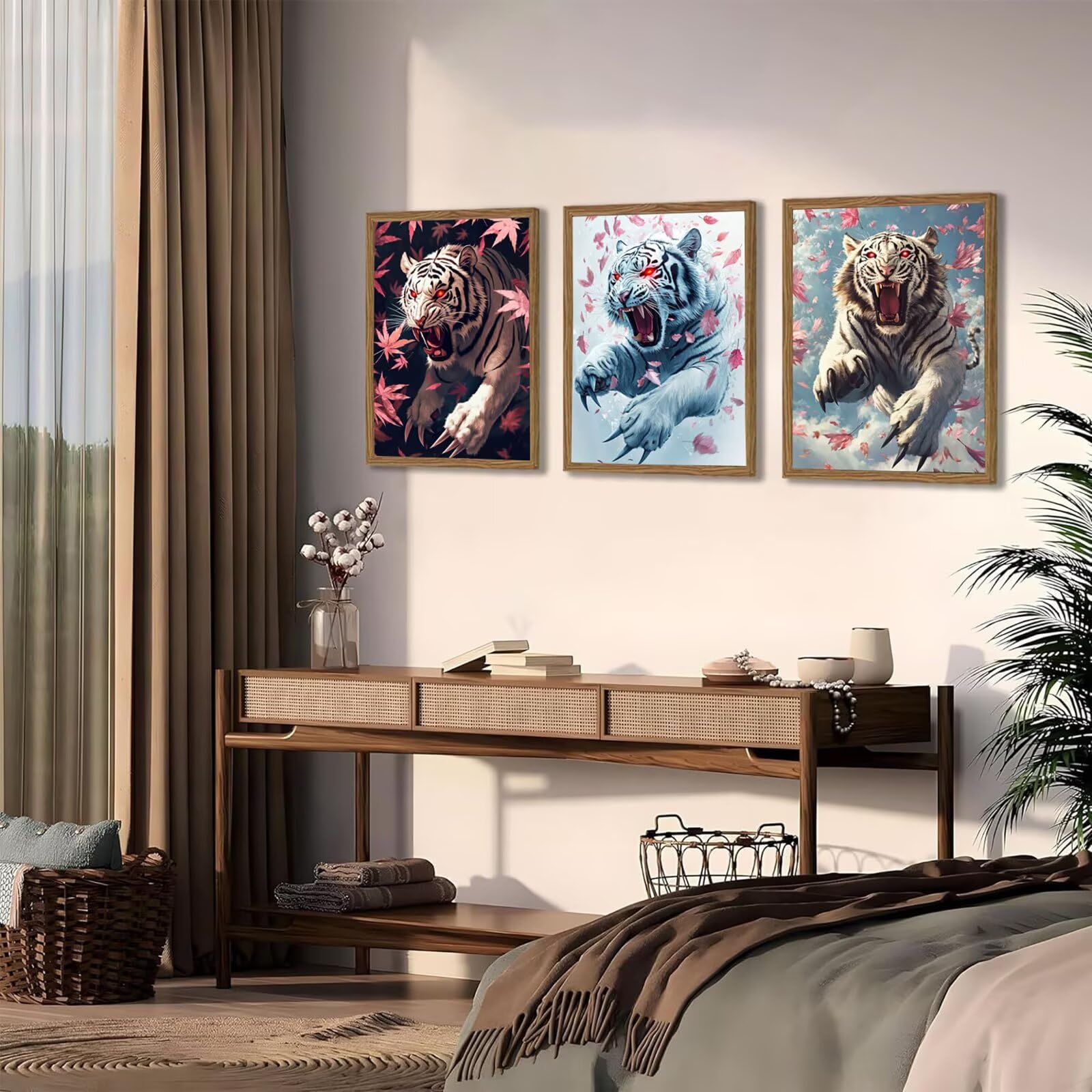 Cnyaunfi 3 Pezzi Animali Pittura Diamante Fai-Da-Te 5D Blu Diamond Painting Kit Completo per Hobby Creativi Adulti, Pittura Diamante Artigianale Per La Decorazione Della Parete Di Casa 50x70cm YF-3368
