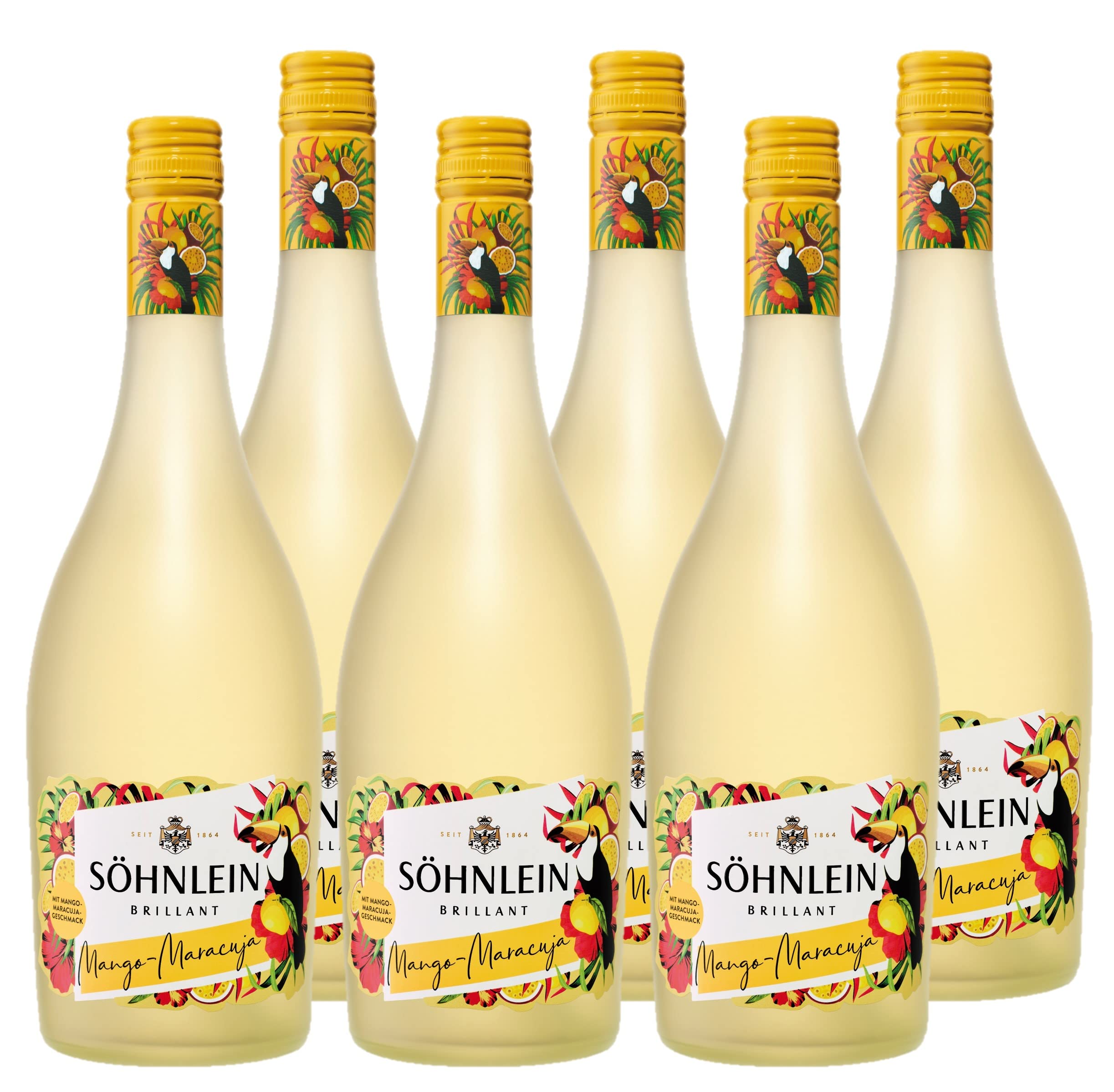 Söhnlein Brillant Mango-Maracuja (6 x 0,75 l) Limited Edition, fruchtige Mango- und Maracujaaromen, feinperlig und lebendig, erfrischend angenehmer Sommergenuss
