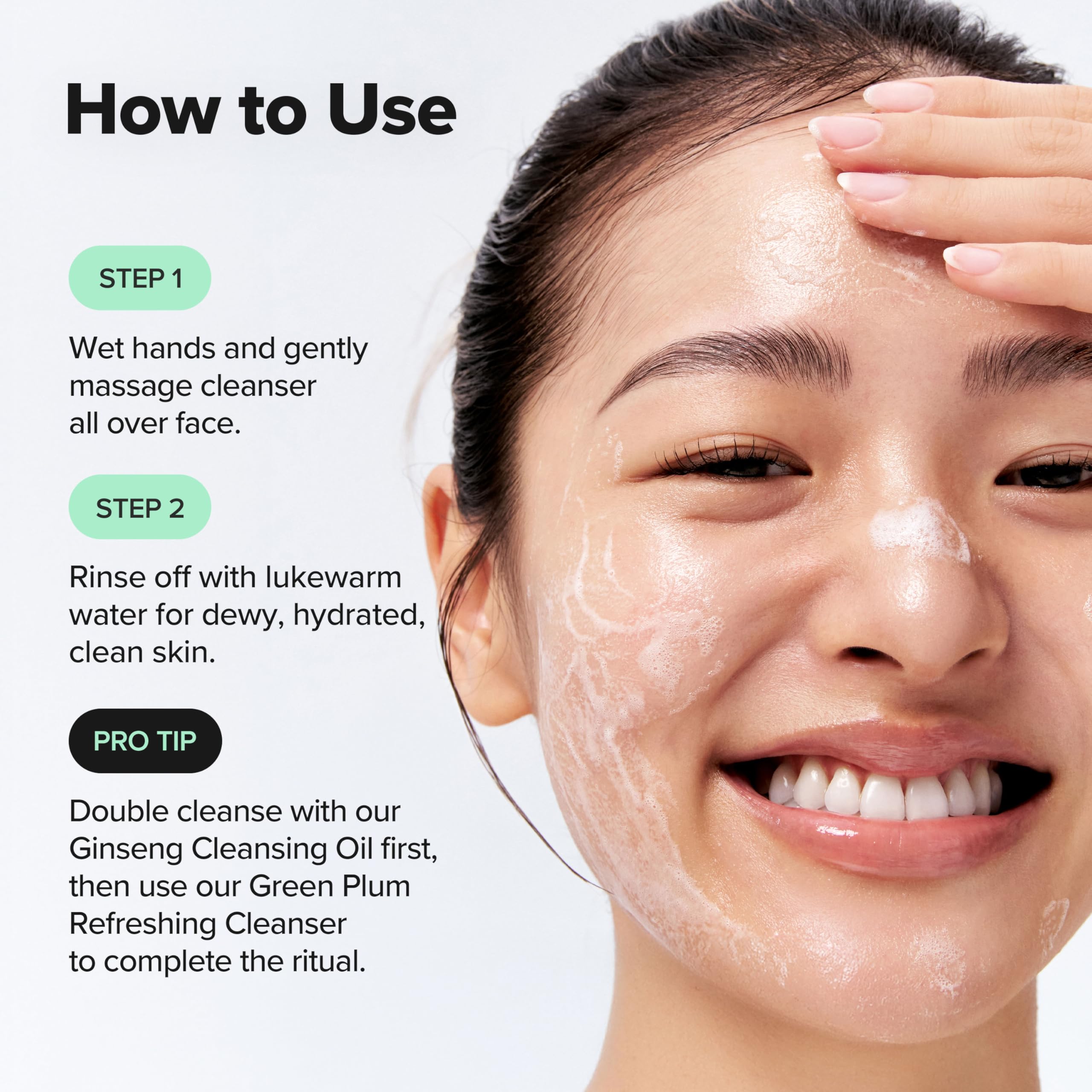 Beauty of Joseon Green Plum Refreshing Cleanser (100ml) | Deep Pore Cleansing, Gentle Facial Cleanser for Acne-Prone Skin 4