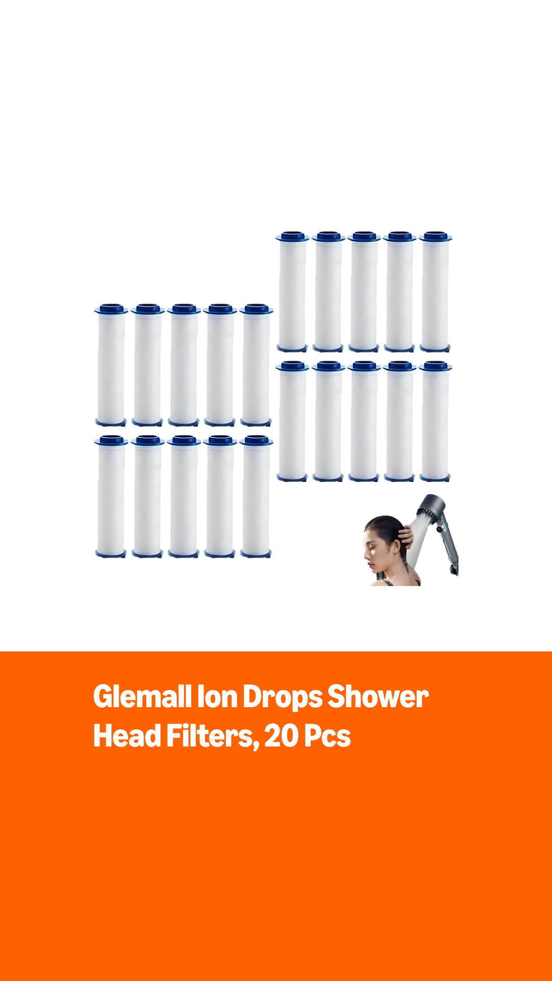 10/20 Pcs ShowerHead Filters, PP Cotton Filter Cartridge, Ion