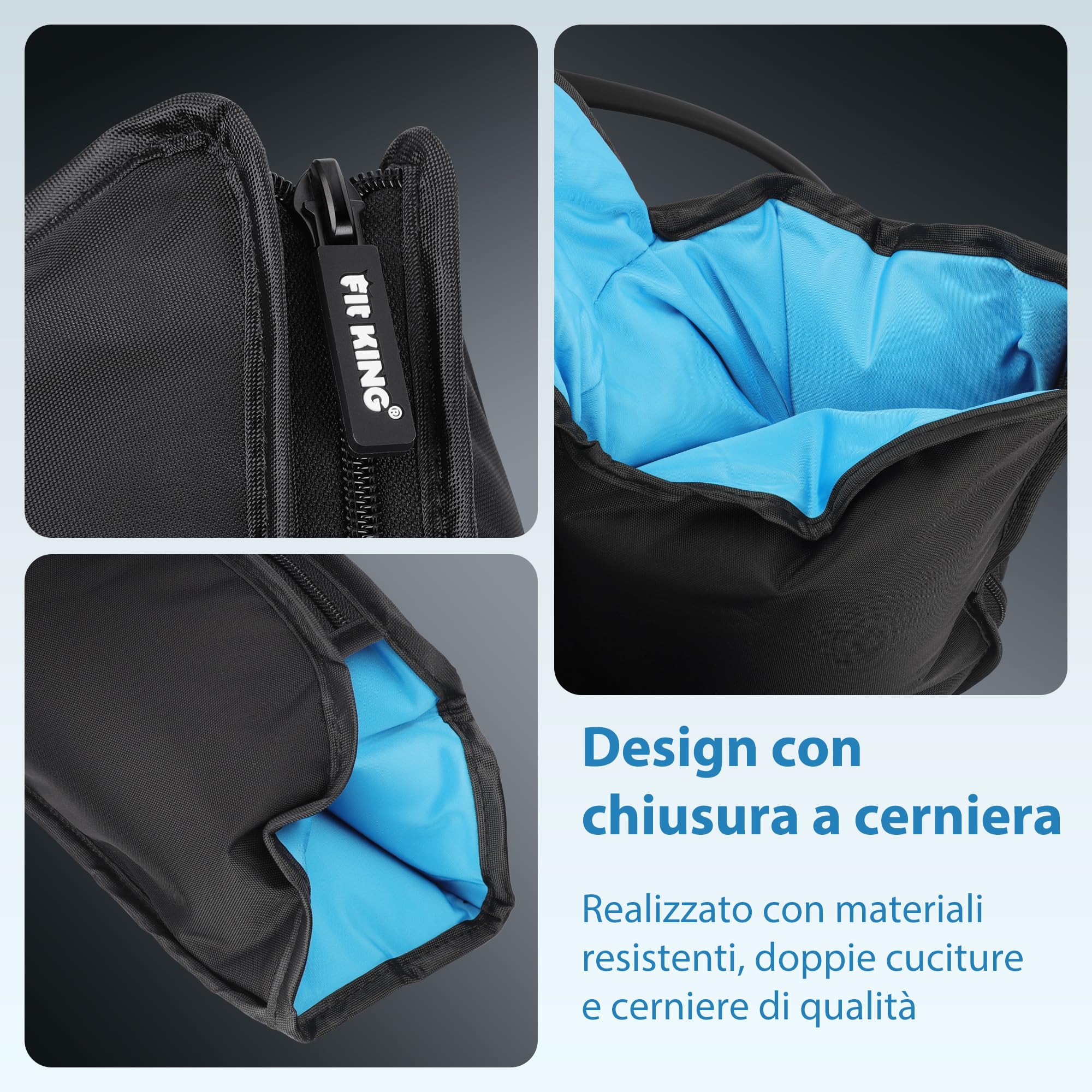 FIT KING Massaggiatore Gambe con Calore e Compressione, Pressoterapia Linfodrenaggio Massaggio Gambe Miglioramento della Circolazione e Recupero Sportivo 3 Livelli di Calore, 3 Modalità Massaggio