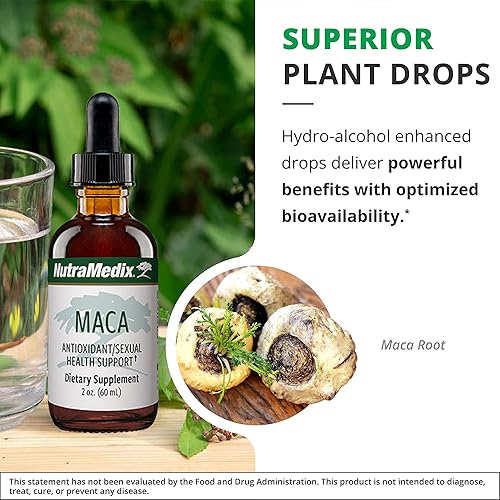 Miniatura 5 de NutraMedix Tintura líquida de maca – Gotas de suplemento de estado de ánimo con extracto de raíz de maca peruana para la salud de la mujer – Apoyo a