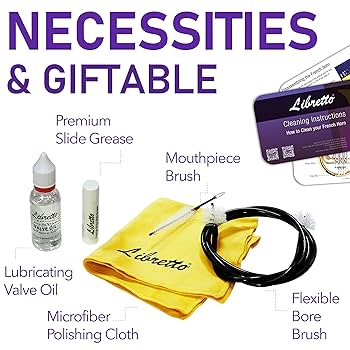 French Horn Cleaning Kit With Rope Brush,Horn Musical Instrument Clean