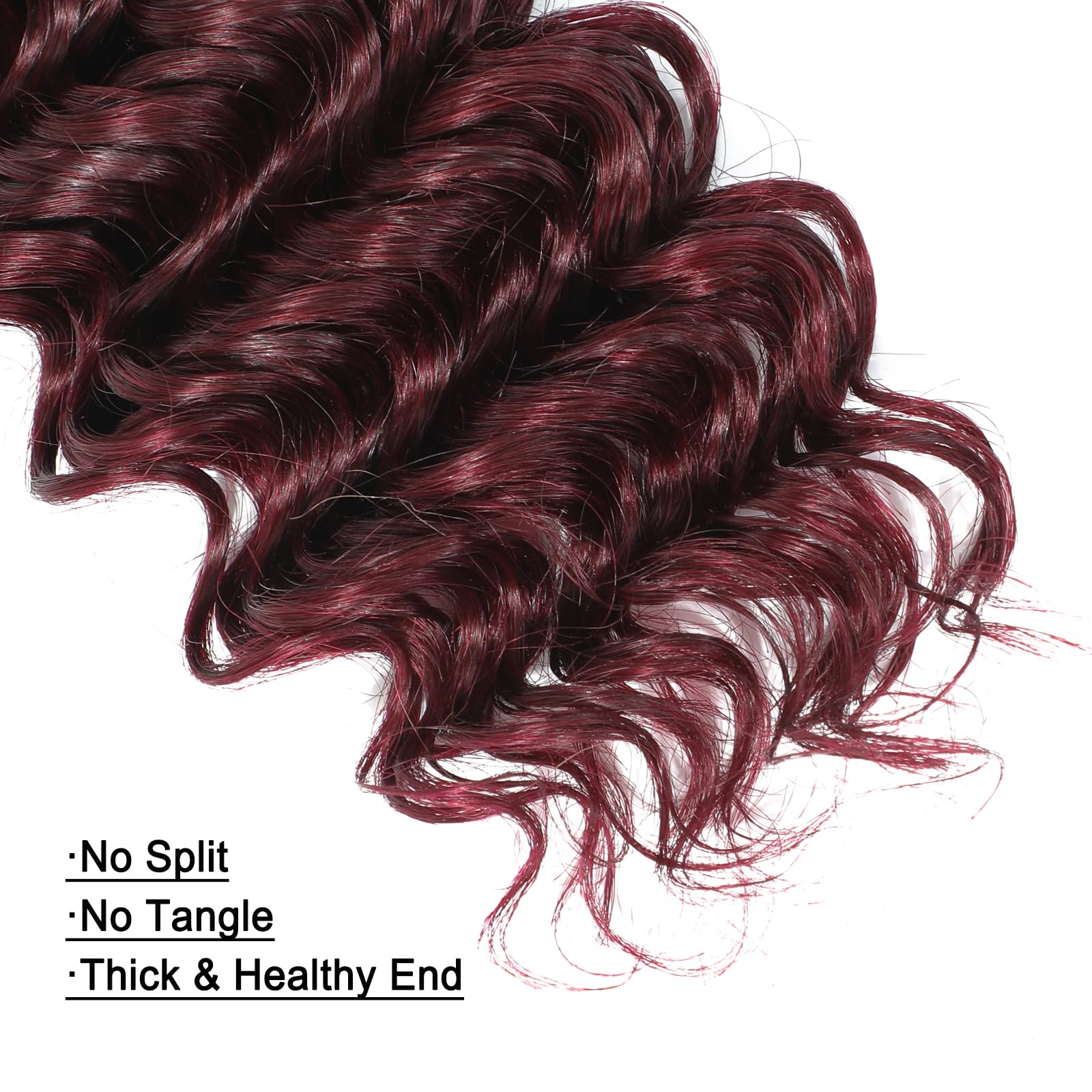 NWOT REMY HUMAN HAIR HAIRDO EXTENSION ONE PIECE DEEP BURGUNDY RED 1 Pc Amazon.com : REMY HAIR FASHION Human Hair Bundles Red Deep  main image 2