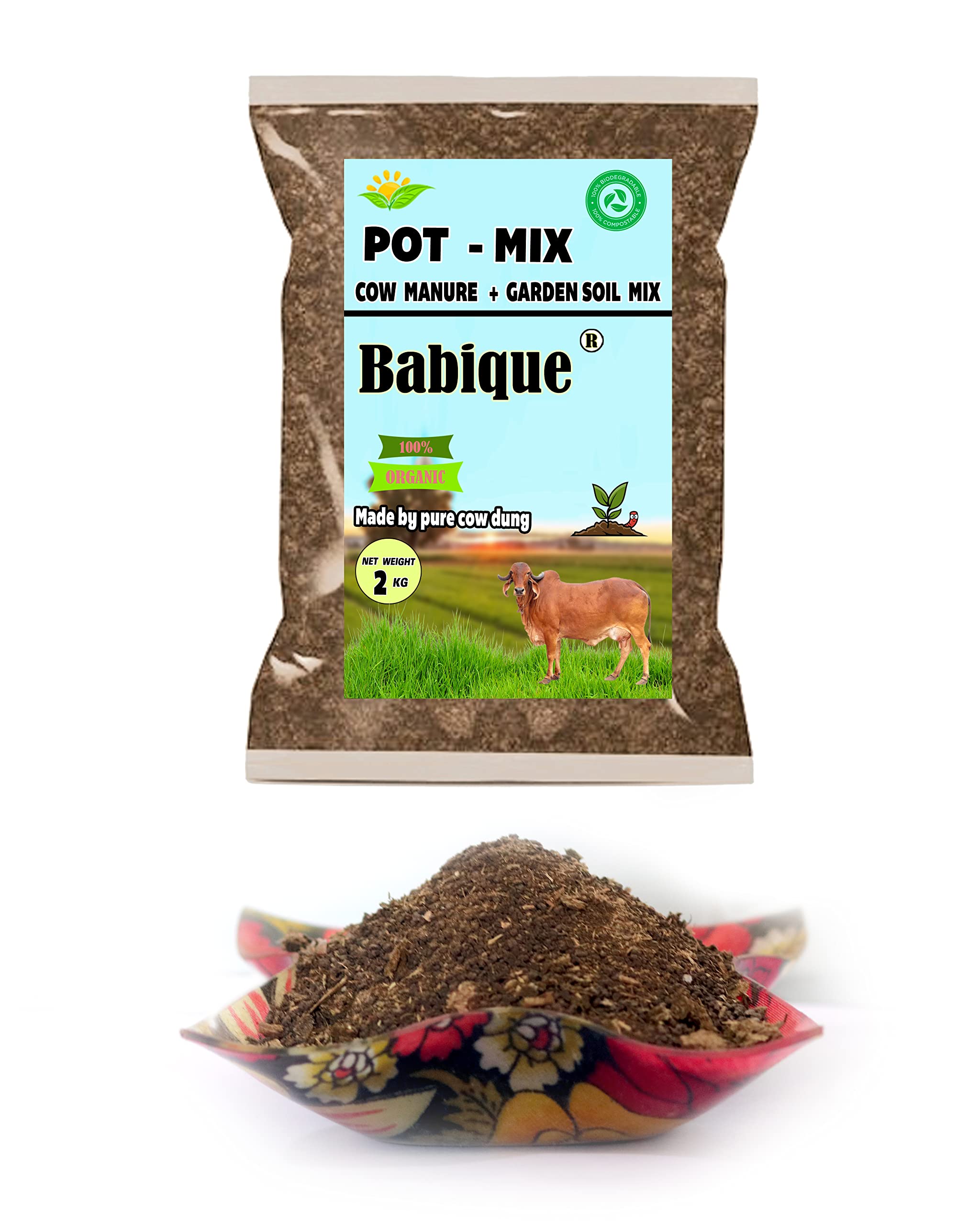 Babique Soil Mix Cow Manure Organic 100% Natural for & Home (2 Kg) (B09VFM27DZ) Amazon Price History, Amazon Price Tracker