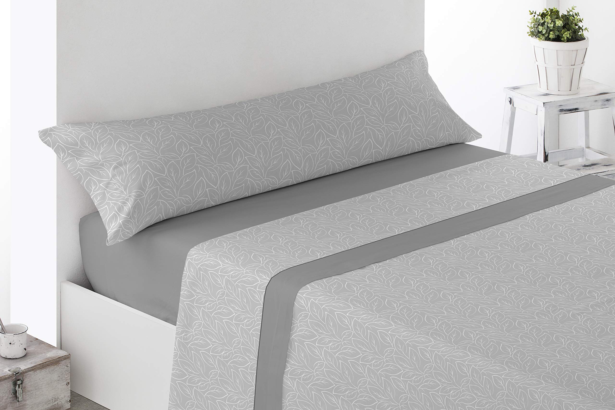 Couverture Pirineo Alhama gris 135x200 cm pour lit deux places