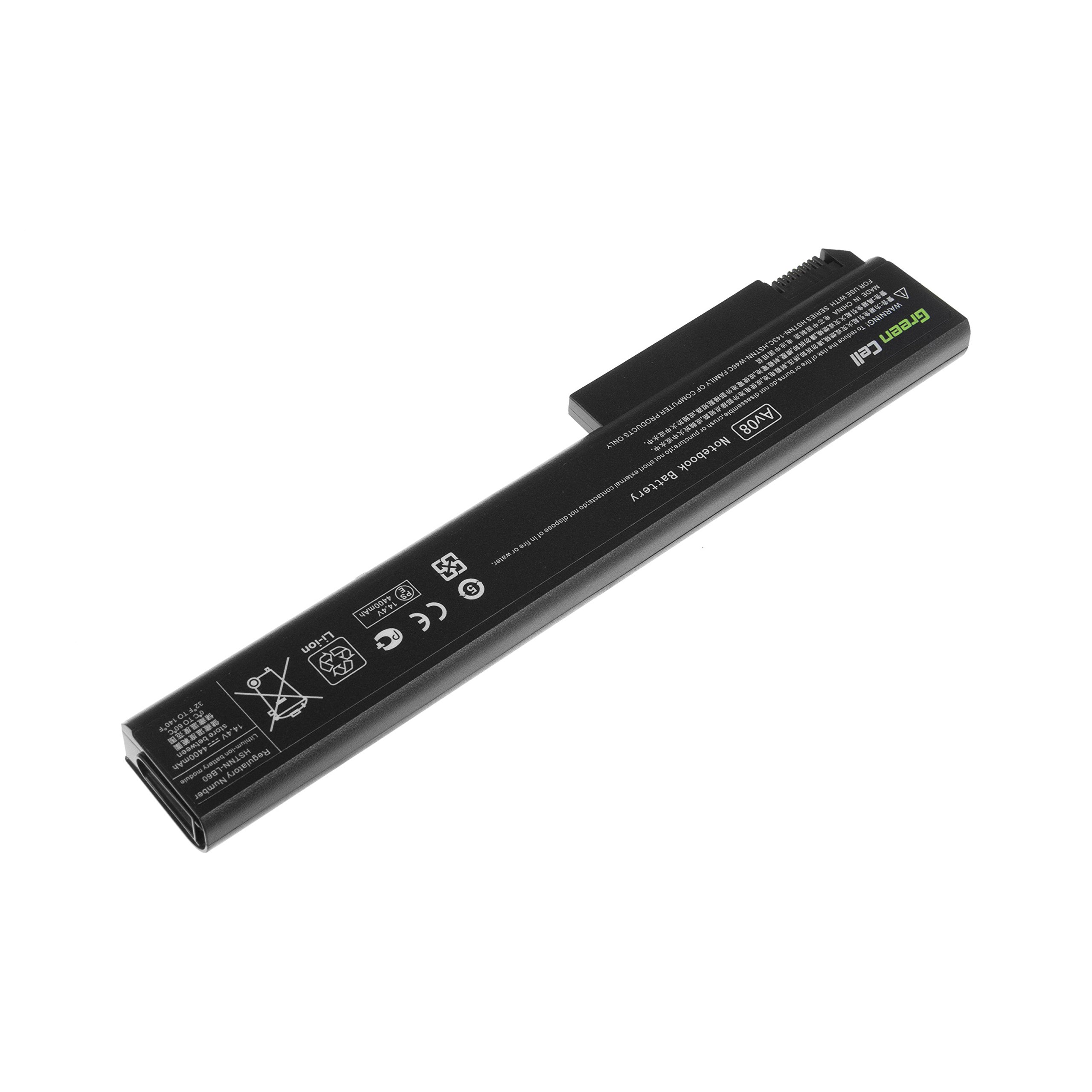 Green Cell Standard Série HSTNN-LB60 HSTNN-OB60 Batterie pour HP EliteBook 8530p 8530w 8540p 8540w 8730w 8740w Ordinateur PC Portable (8 Cellules 4400mAh 14.8V Noir)