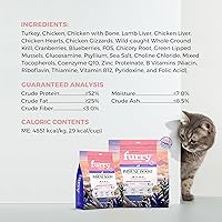 Vista 40 de FURRY WONDER Alimento para gatos, crudo liofilizado, cordero y pollo, 16 onzas, alto en proteínas, sin granos, comida completa o cobertura