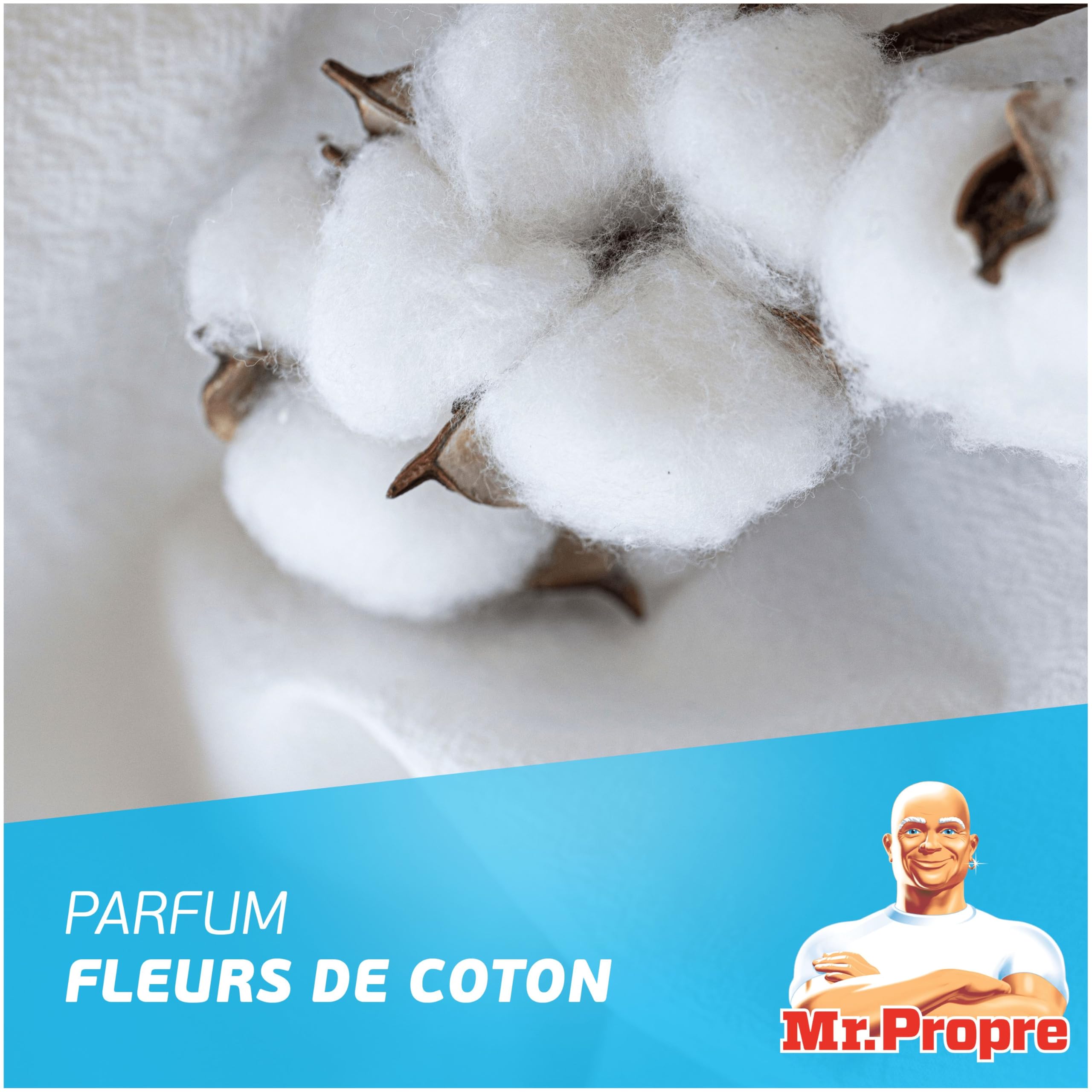 Mr. Propre Nettoyant Liquide Sol Multi-Usages Fleurs Coton 1.5L x9