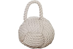 Weighted Door Stop with Nautical Rope Knot