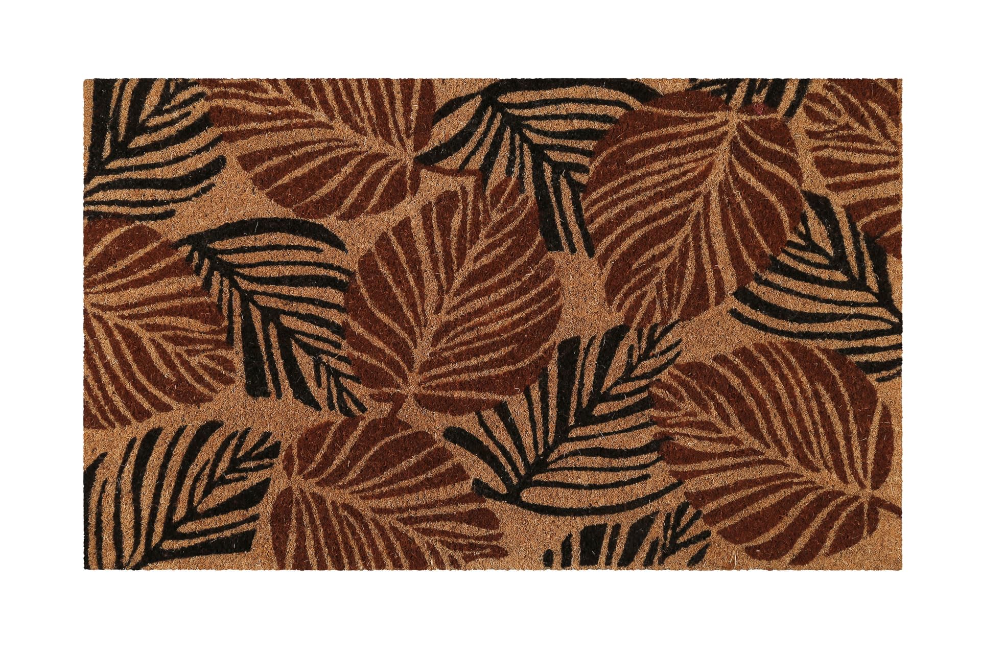 Alfombrilla de coco Jungle Mat de WECONhome para interiores y espacios intermedios (60 x 90 cm), color marrón rojizo