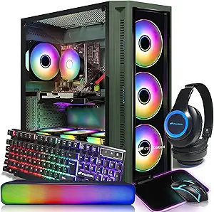 Gaming PC Desktop, Intel Core i7-10700KF GeForce RTX 3060 Ti