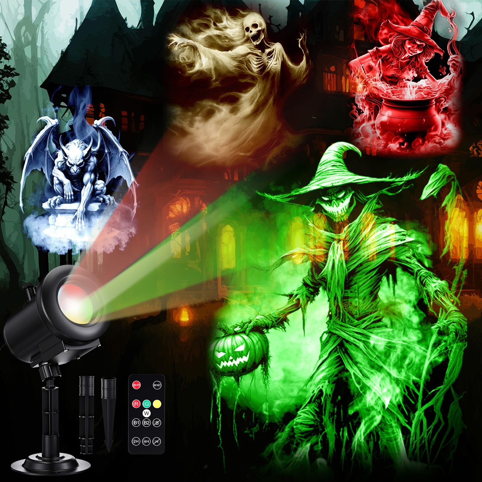 Aurelema 12 in 1 Halloween Projector Lights Outdoor