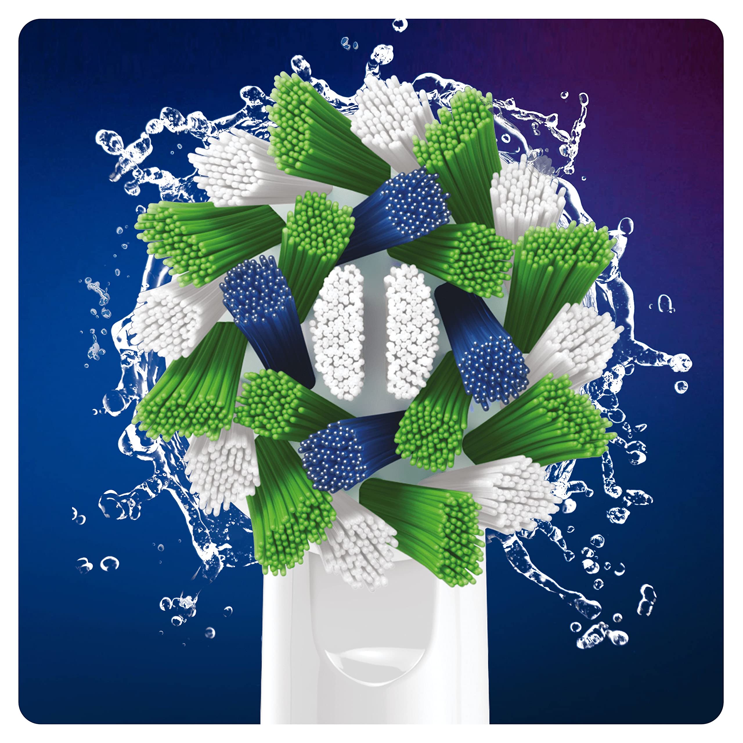 Oral-B Cross Action Clean Maximiser, Brossettes de rechange, Embout, Pack de 8 pour Brosse à Dents Électrique Format Spécial Boîte Aux Lettres