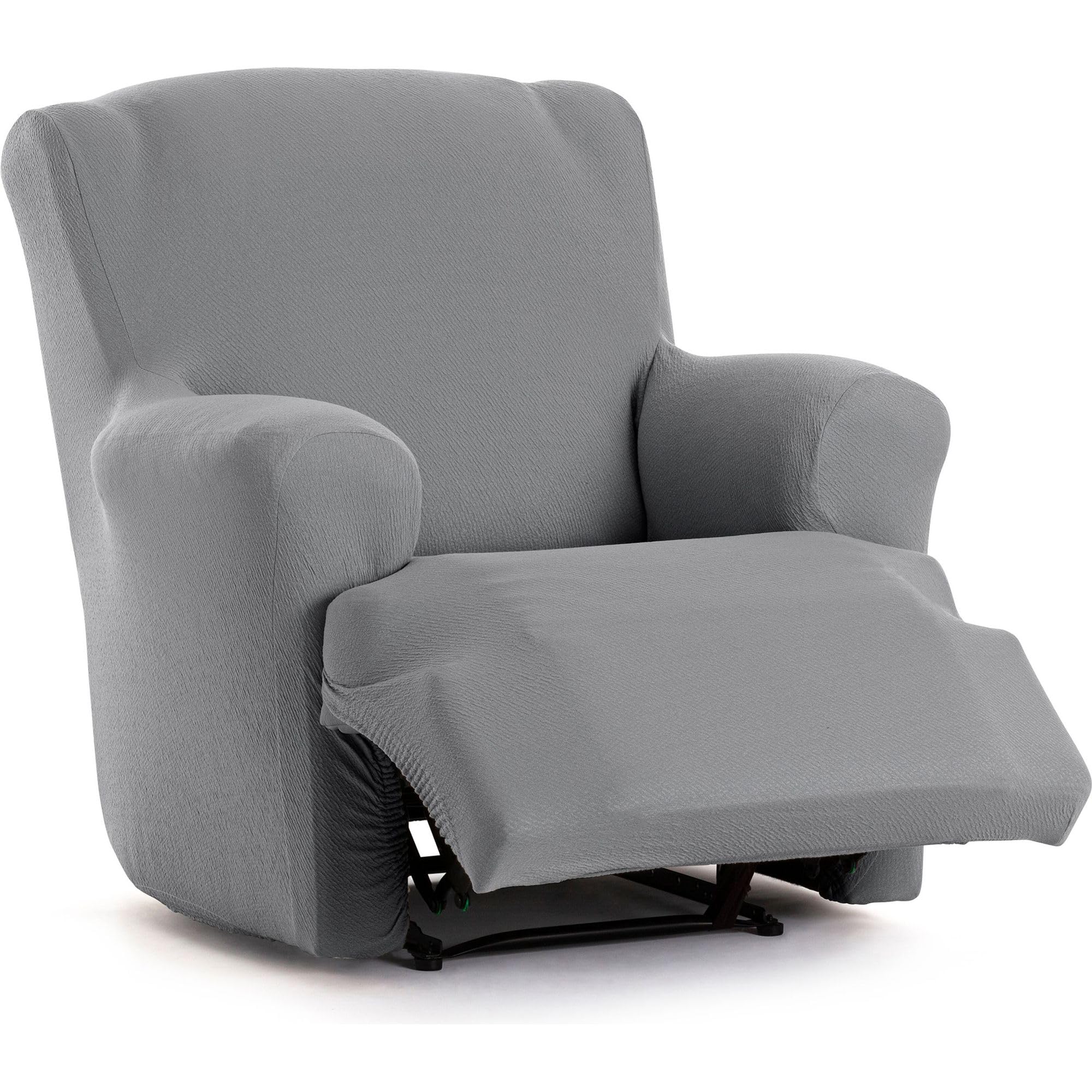 ECOMMERC3 | One-Piece Bi-Elastic Foot Together Relax Armchair Cover – Sofa Cover Feet Together Relax Grey Fit Foam Support