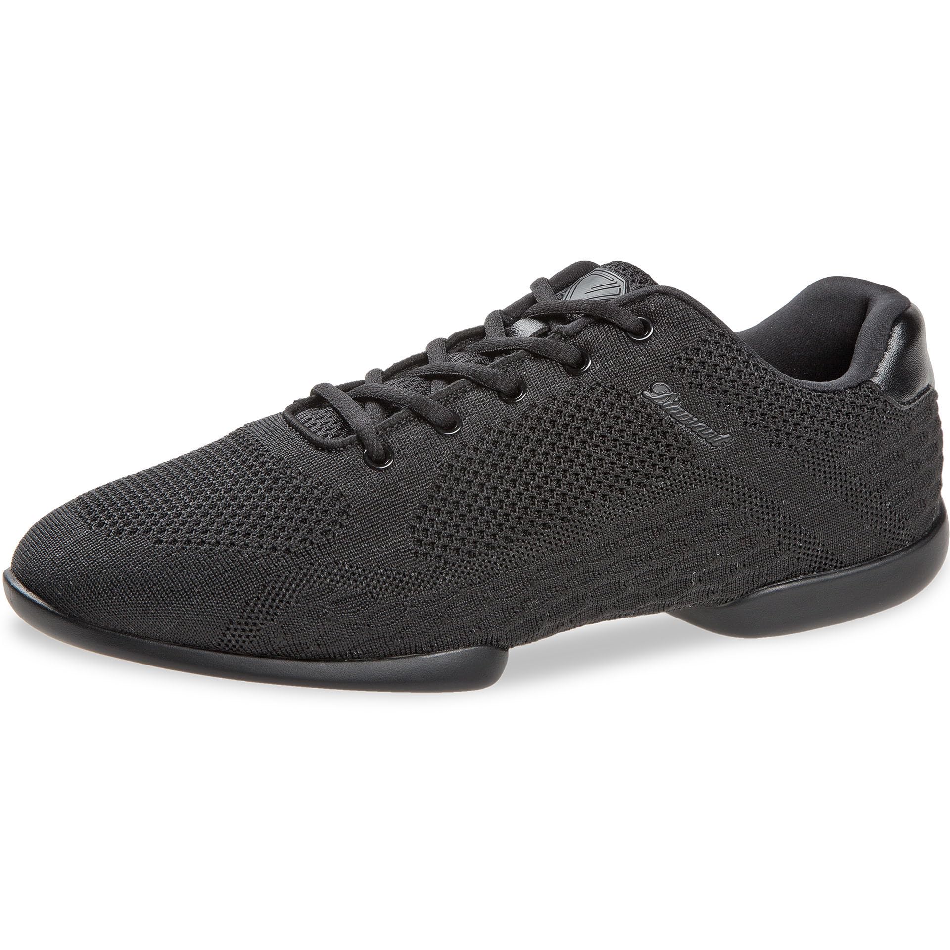 Diamant Unisex Split-Sole Dance Sneakers Tune Black - hochwertiges Mesh-Material - Geteilte Sohle mit Spin-Points (Schwarz, EU Schuhgrößensystem, Erwachsene, Damen, Numerisch, M, 35.5)