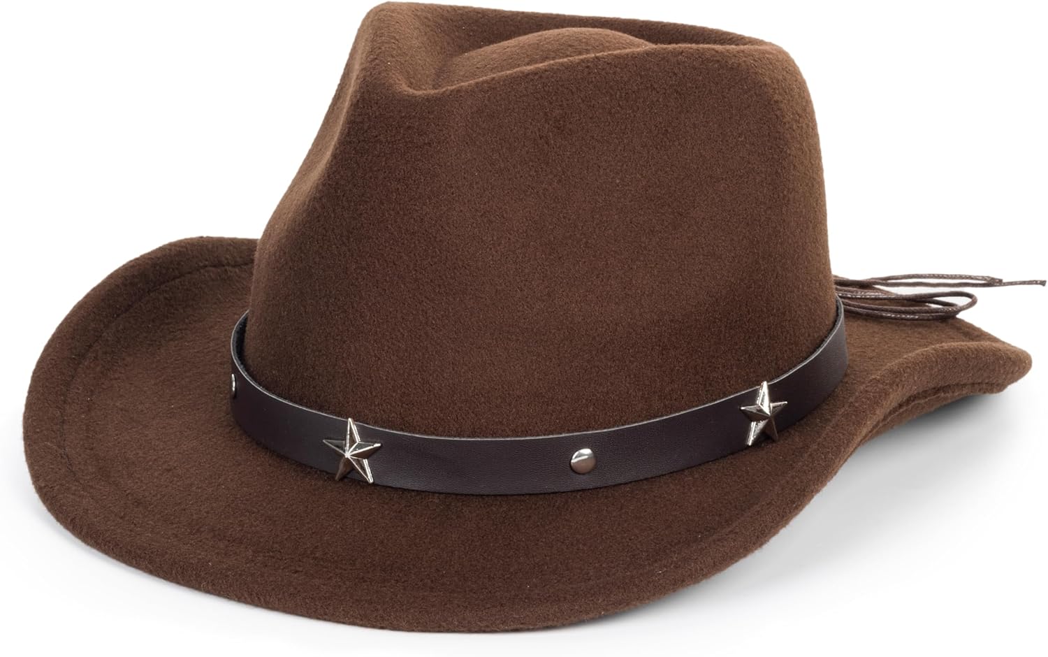 Boys-Girls-Western-Cowboy Hat - Wide-Brim-Felt-Fedora-Hat Jazz-Hat for Kids 4-7Years - Image 5