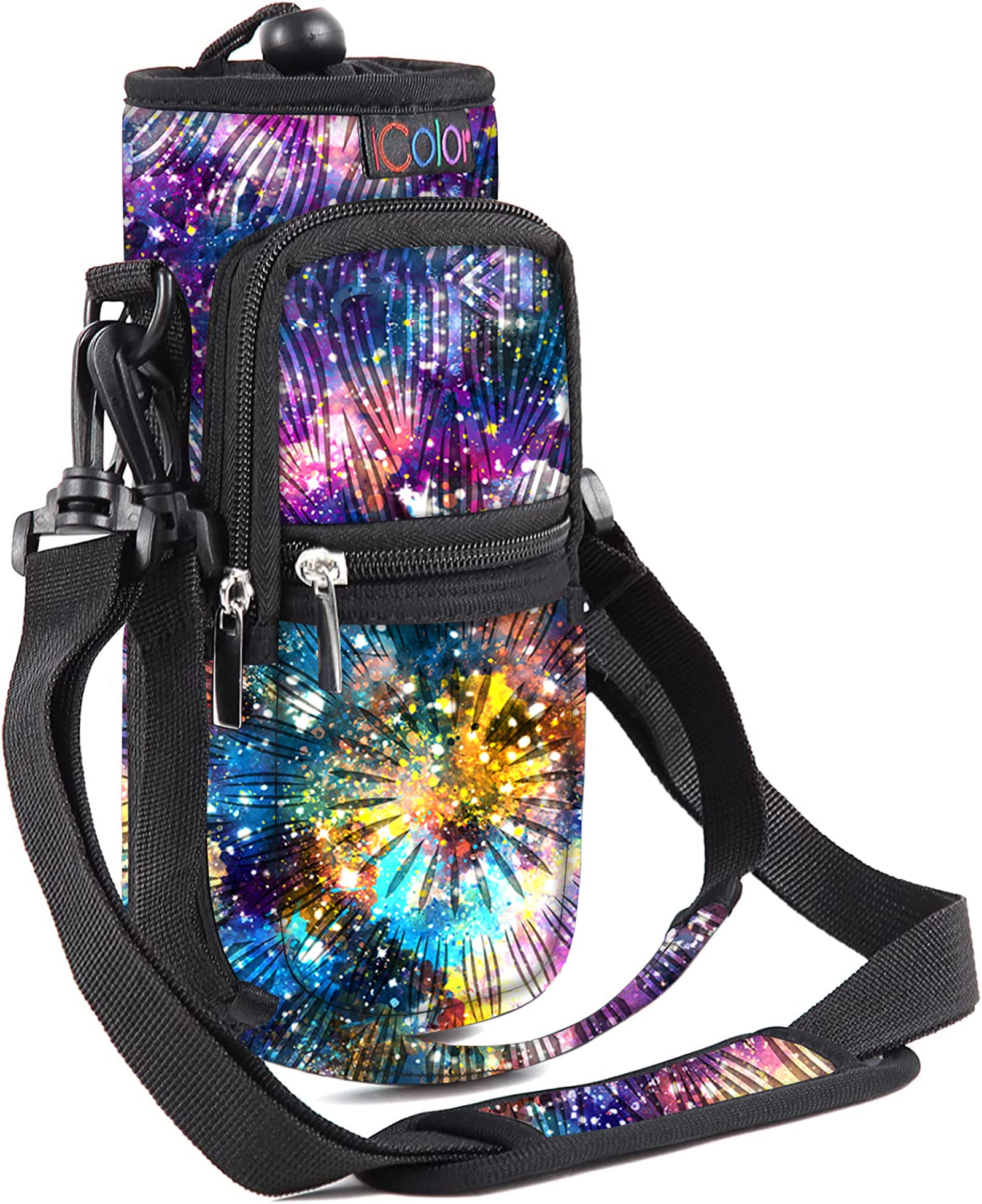 icolor Trinkflaschenhalter Tragetasche für Wasserflasche mit