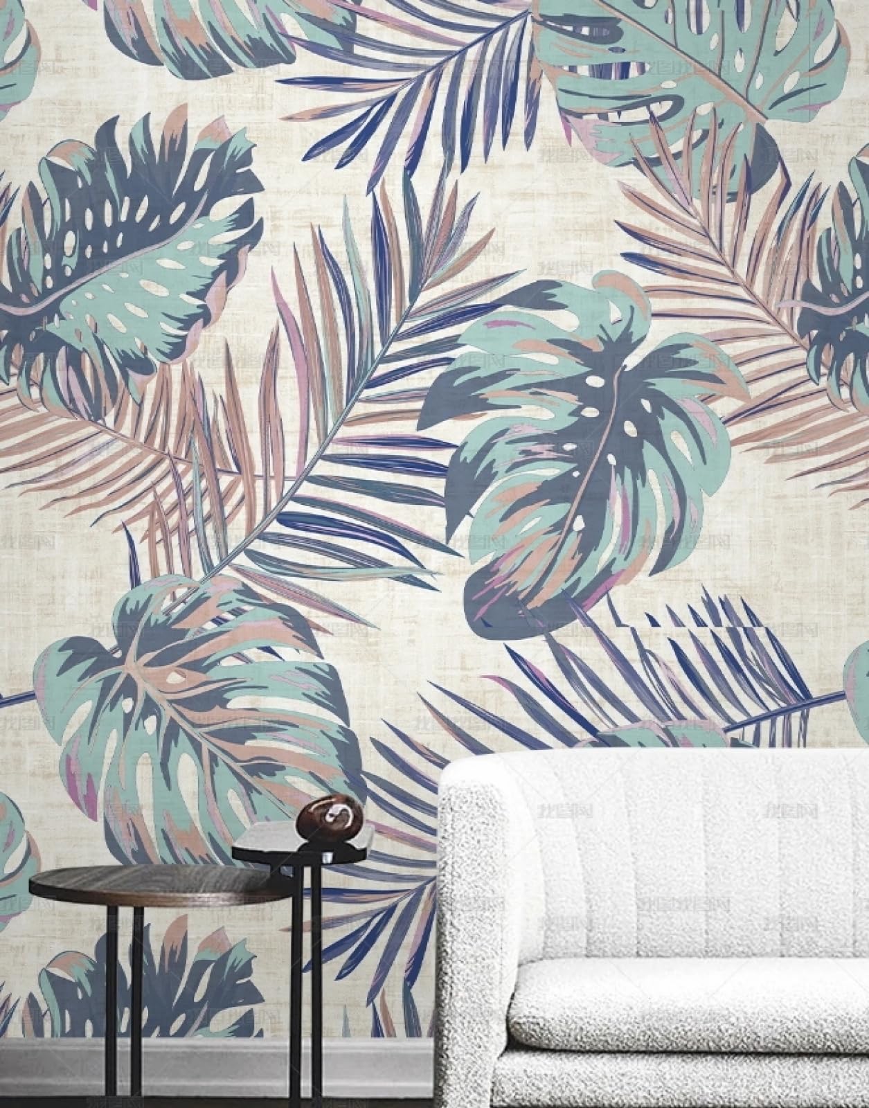 Papier peint autocollant imperméable contre humidité pour mur et salon