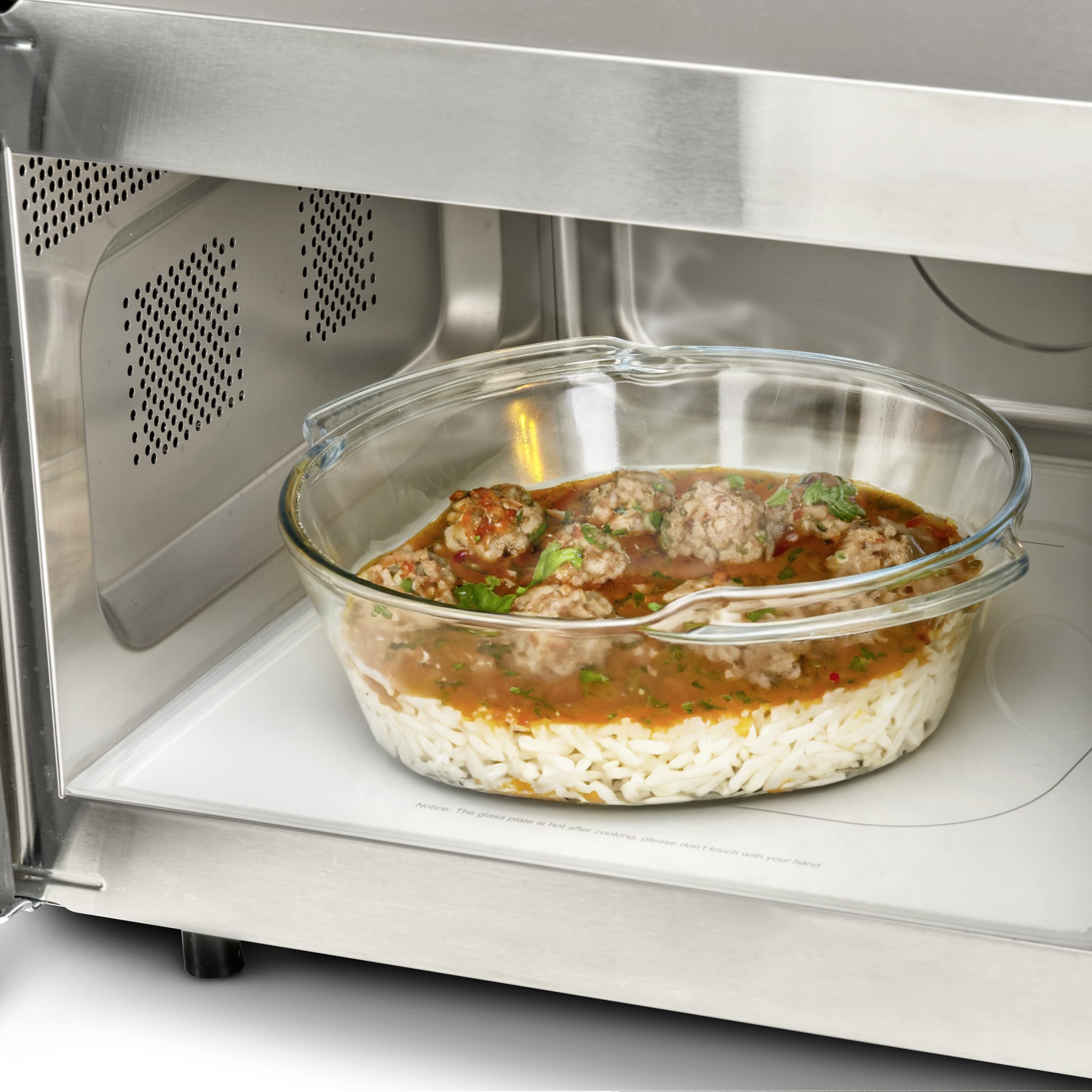 CASO CM1000 Ceramic, Gewerbe- Mikrowelle, 25 L, 1000 Watt, Timer | für professionelle Gastronomie, 6 Leistungsstufen, Casotek Boden, Timer bis 60 Min