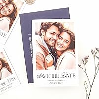 Vista 2 de Imanes de foto para guardar la fecha para boda, imán grande de nevera personalizado para guardar las fechas, tarjetas de quinceañera para guardar