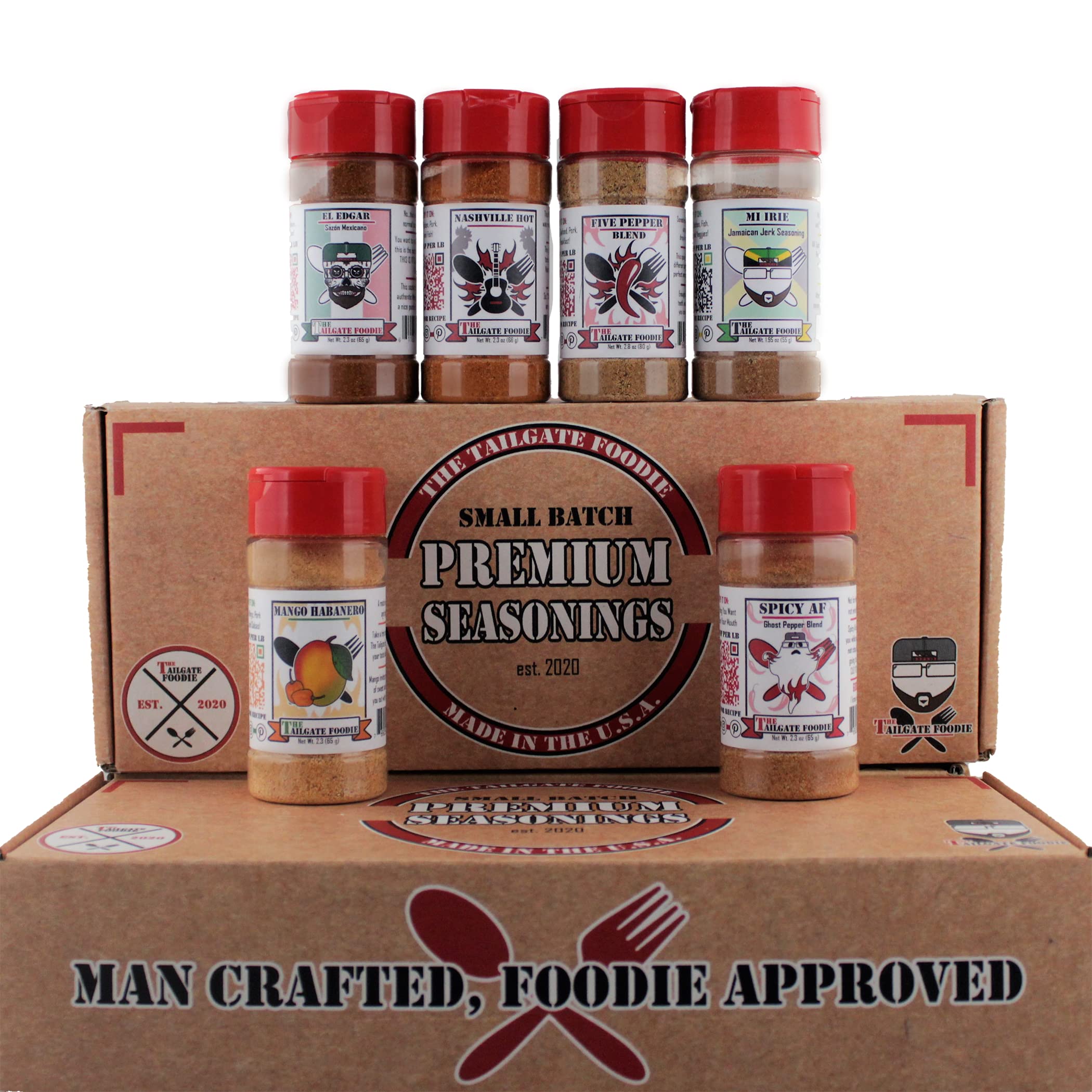 Buy THE TAILGATE FOODIE Gourmet Hot & Spicy Seasoning Set Includes