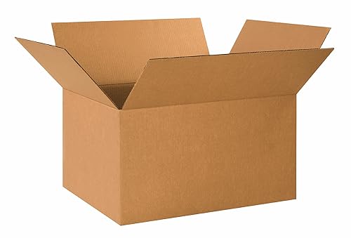 Miniatura 1 de Aviditi 241712 Caja de cartón corrugado 24 pulgadas de largo x 17 pulgadas de ancho x 12 pulgadas de alto, kraft, para envío, embalaje y mudanza