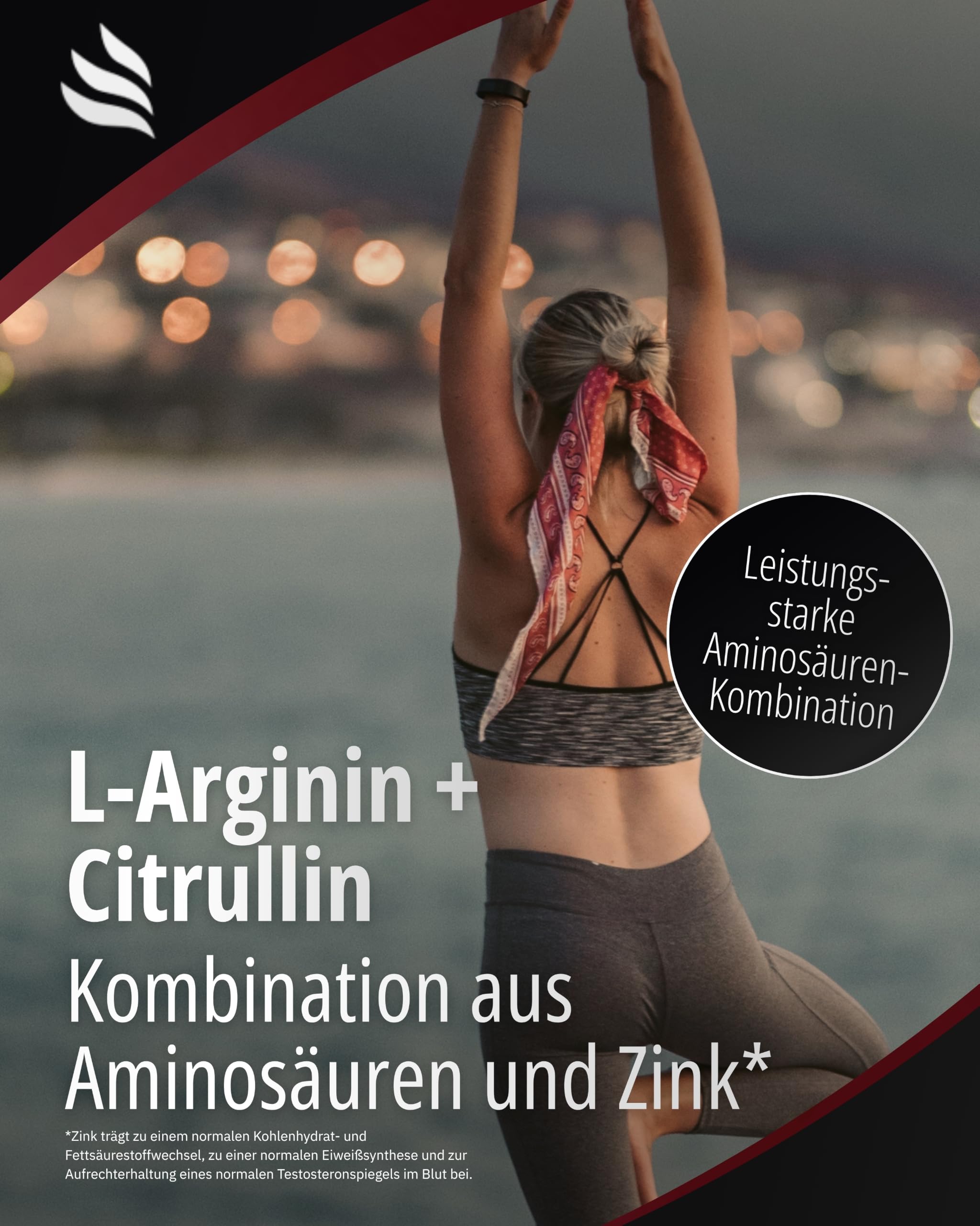 BIOMENTA L-Arginin Base + Citrullin + BCAA + Zink I 150 Kapseln mit 1100 mg Aminosäuren pro Einheit I Pre Workout Nahrungsergänzungsmittel ohne Zusätze I Laborgeprüfte Qualität