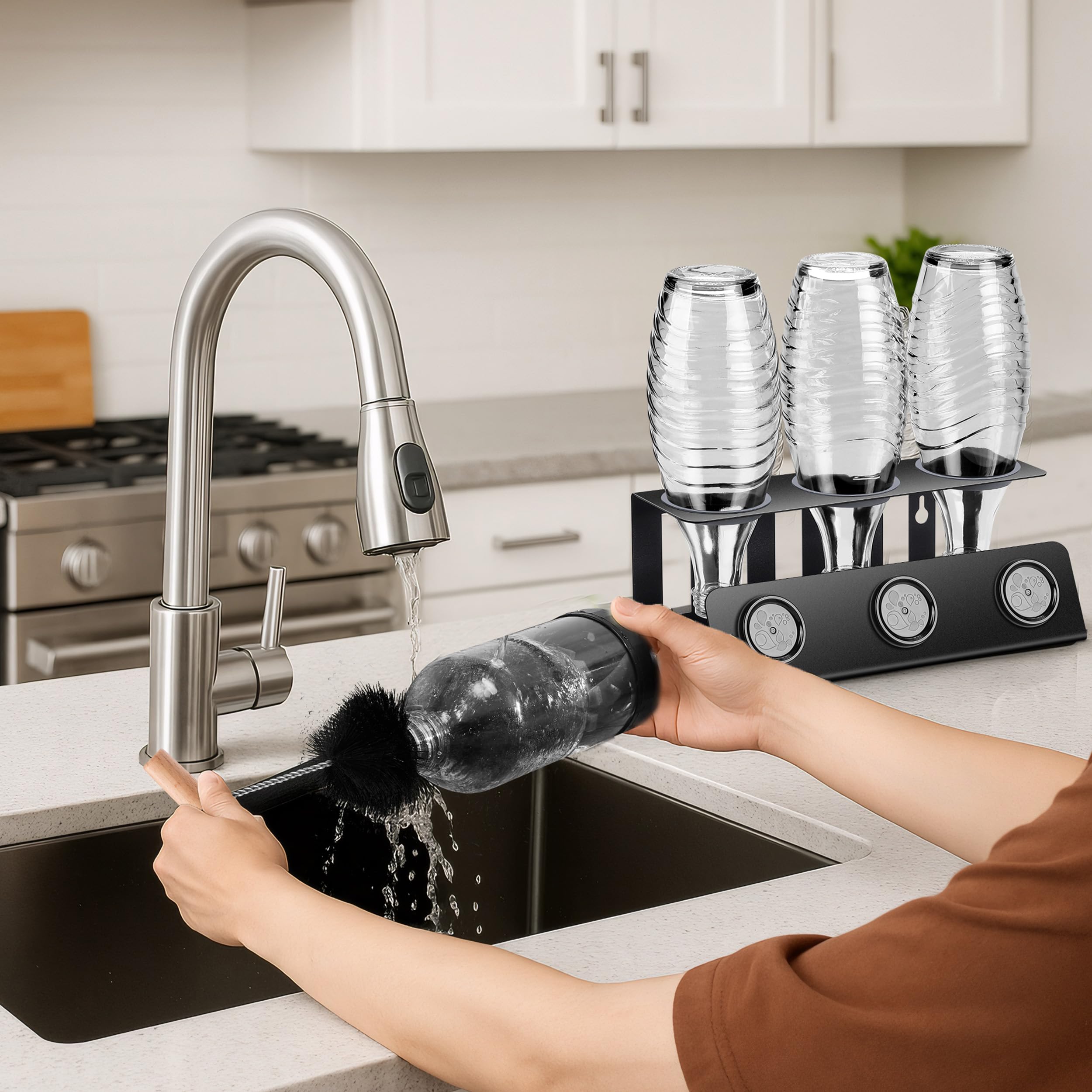 5-teiliges Flaschenbürsten Set Für Sodastream – Perfekt Für Glas- & Plastikflaschen