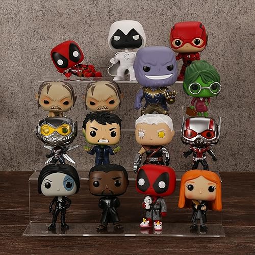 Miniatura 5 de Estante acrílico de 12 pulgadas para organizador de perfumes, estantes Funko POP de 4 niveles, organizador de colonia, soporte de exhibición