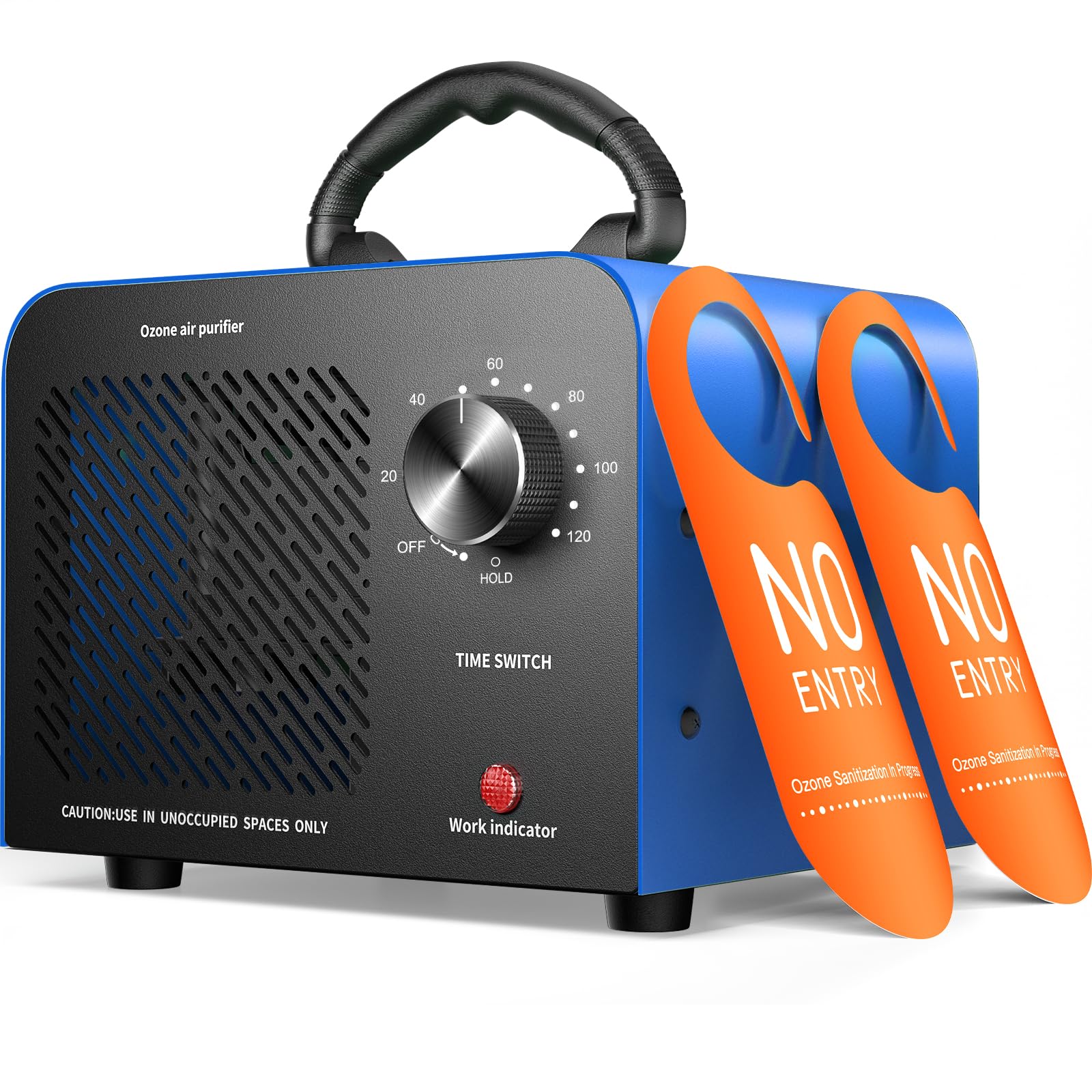 Photo 1 of Hadlook Ozone Generator, 48,000mg/h High Capacity O3 Machine for Large Spaces Up to 4,000 Sq Ft, Portable Odor Eliminator for Car, Home, Basement, Smoke, Pets, and Commercial Use, Blue