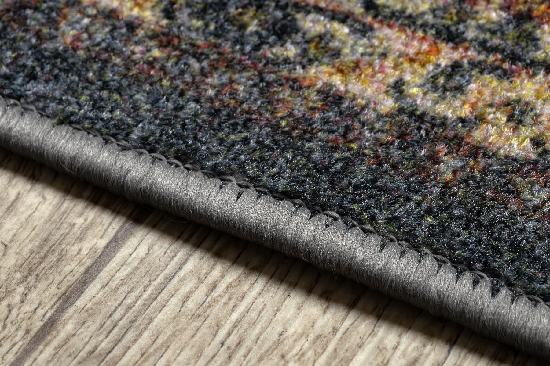 rugsx Alfombra de Pasillo Antideslizante - Diseño Modern Classic - Beige/Gris - Resistente y Fácil de Limpiar para Pasillo, Cocina, Entrada 67x150 cm