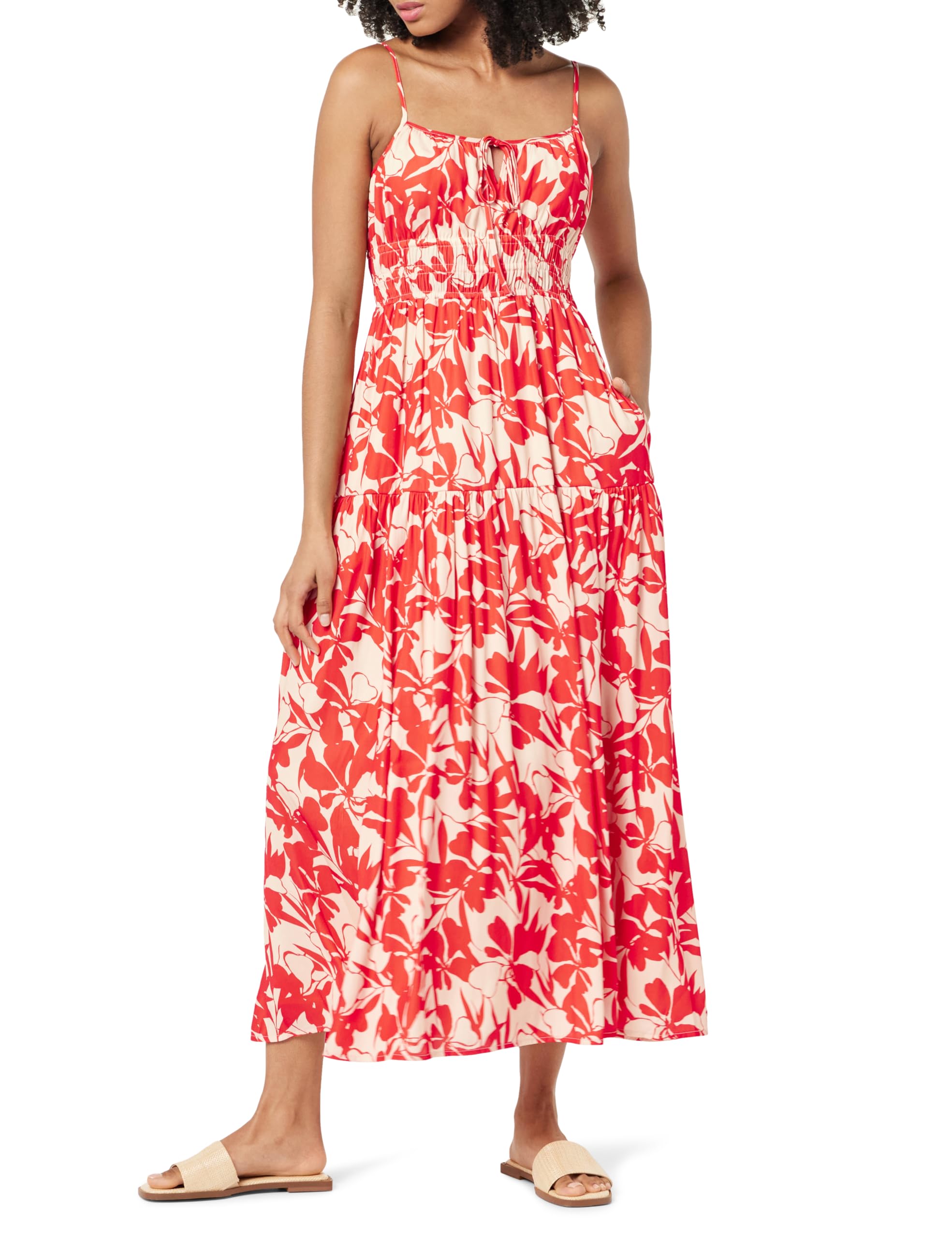 The Drop Women's Tie-Front Tiered Maxi Dress for Casual Summer Days
| The Drop Women's Tavia Tie-Front Tiered Maxi Dres 