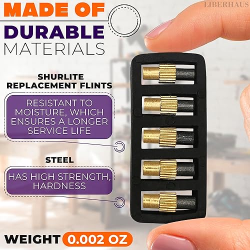 Miniatura 3 de 25 piezas de golpeador de pedernal para antorcha  Destacador de antorcha eficiente, encendedor de chispas compacto para soldadores de gas, arranque