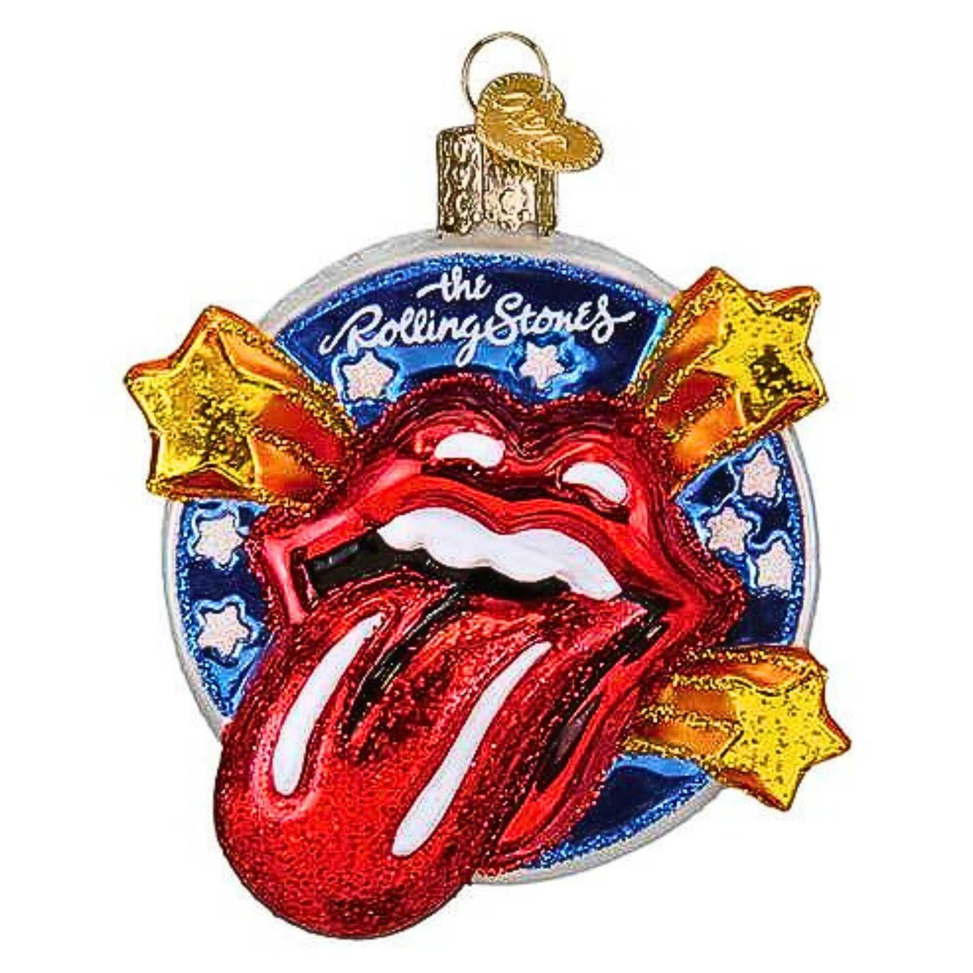 Tyler Glasgow bauble head 箱にキズあり　LA現地品 Amazon.com: Old World Christmas The Rolling Stones Tongue Glass