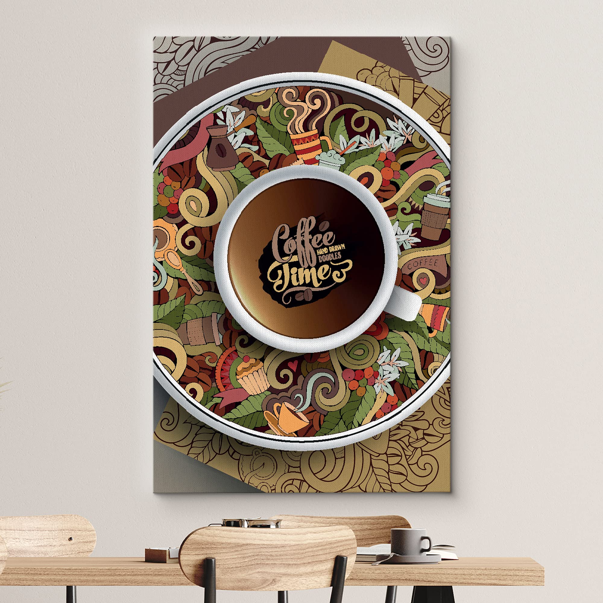 油彩画　coffee time Coffee Painting, Cup Painting, Original Oil Still Life