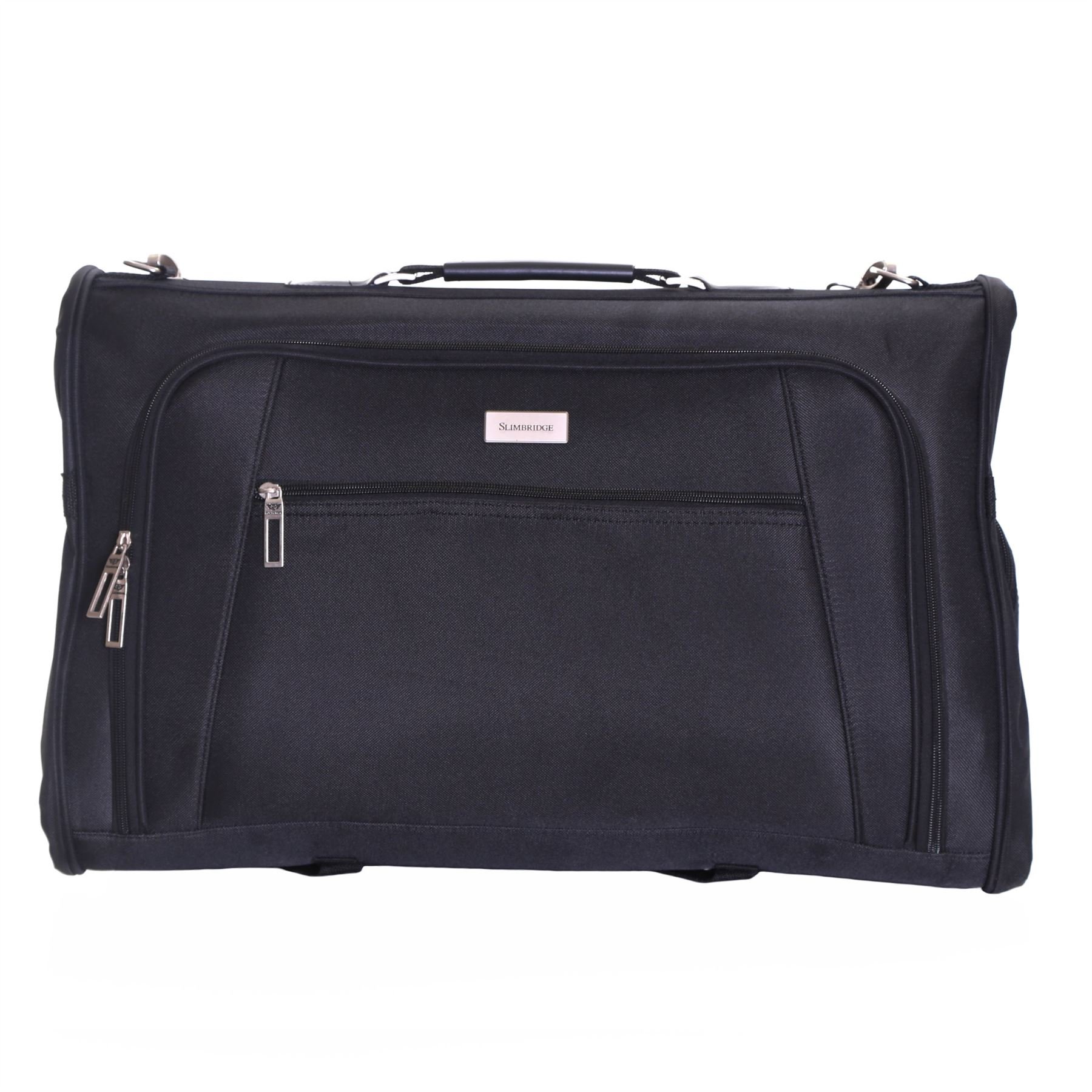 Slimbridge Cabin Hand Luggage Garment Suit Carrier Bag 55 cm 1.6 kg 44 litres 3 Suits Capacity, Rha Black