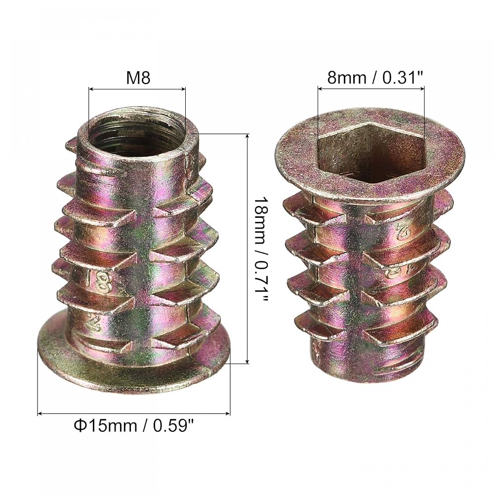専用ページ050 Amazon | uxcell 家具ねじ込みナット 亜鉛合金 ねじインサート