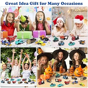 ZHFUYS 12PCS Metal Mini Cars Toy for Kids, Toy Cars for Kids, Trucks Toy Vehicles Set for Toddlers, Party Favors for Toddler Toys,Educational Play, Birthday Gift for Boys Girls