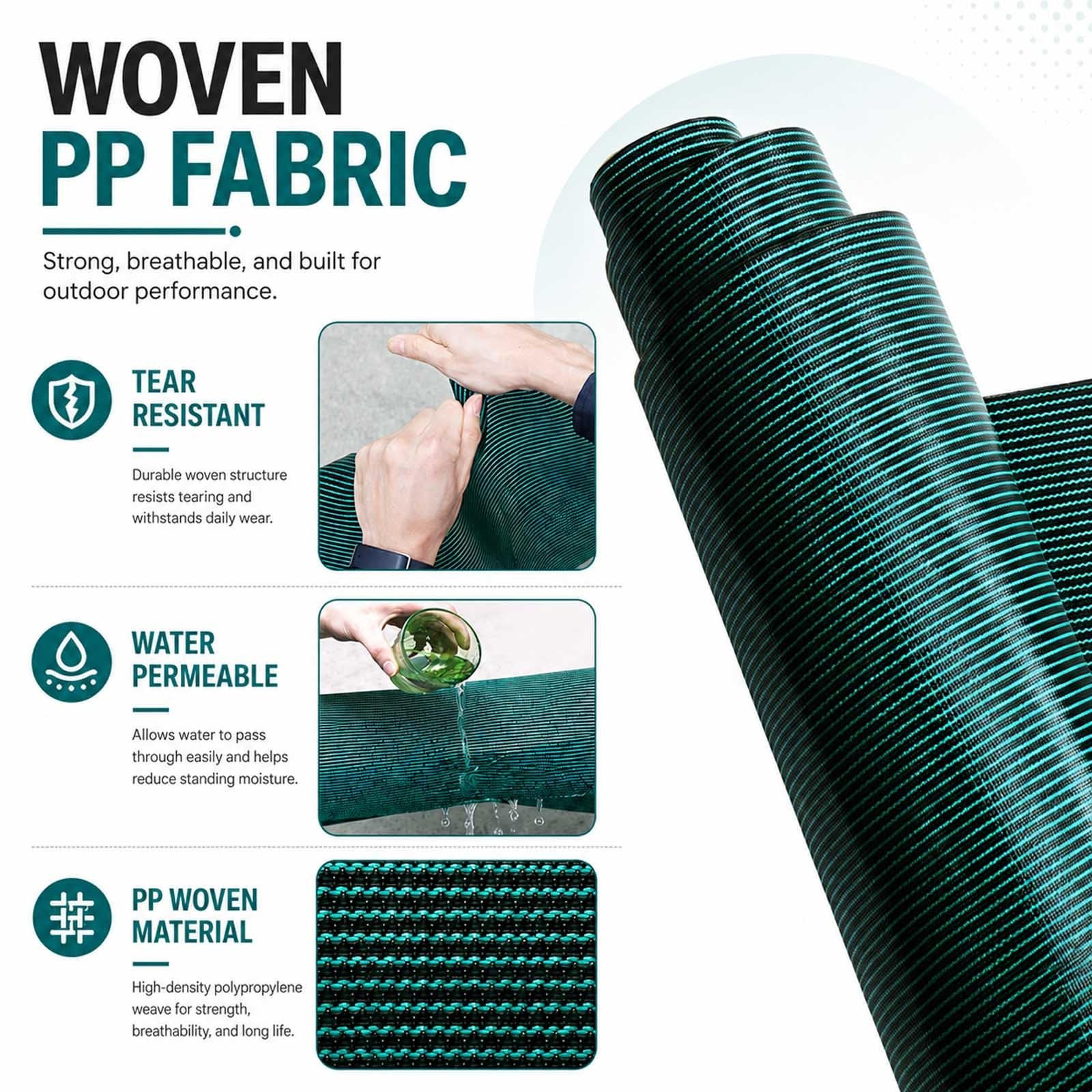 Cubierta para Piscina Enterrada, Lona Protectora para Piscina
