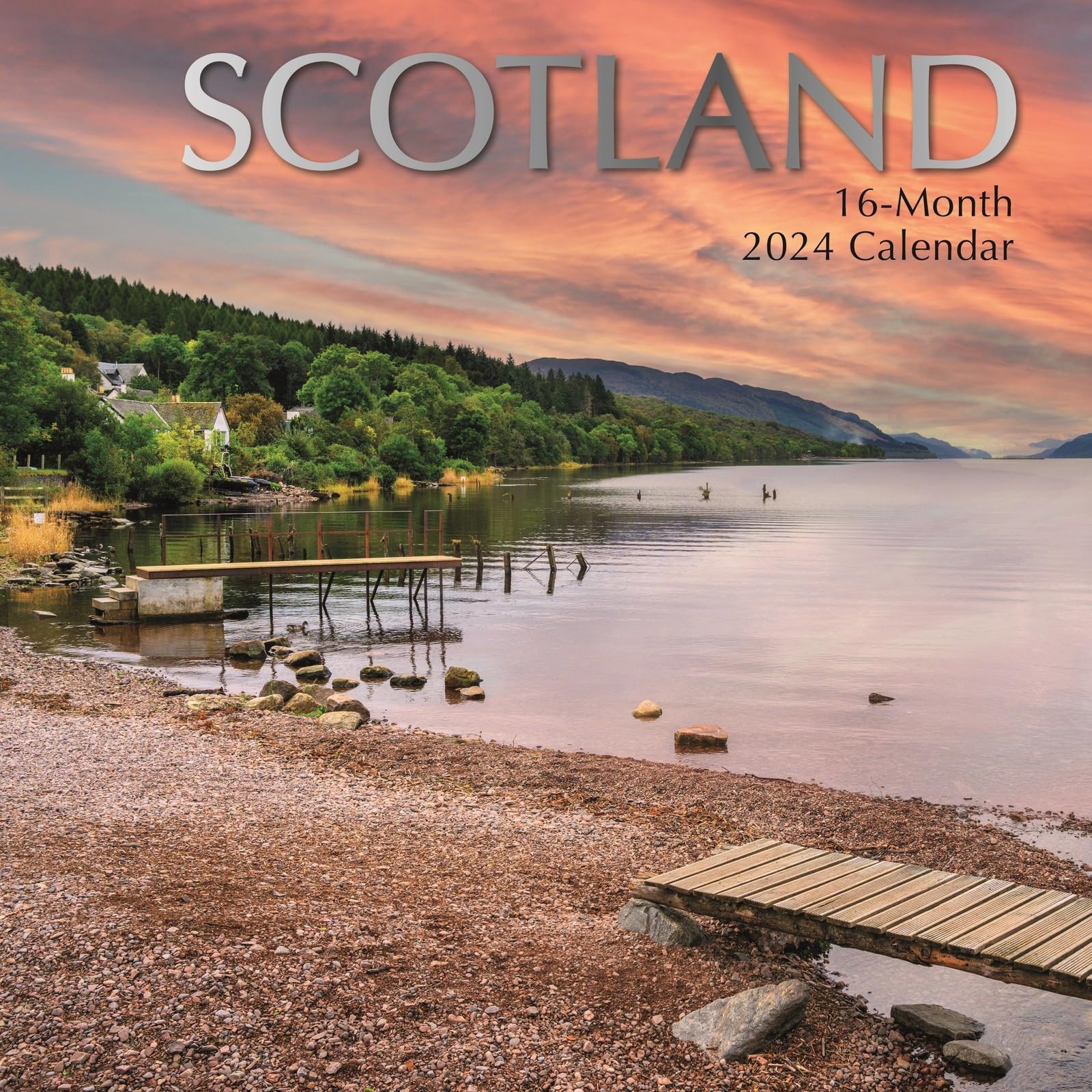 Wall Calendar 2024 Scotland Calendar in English with 180 Calendar