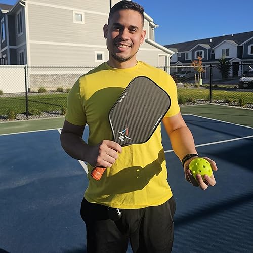 Miniatura 7 de Pickleball Paddle,Pickleball Paddles-3K Raw Carbon Fiber Pickle Ball Paddle Surface with Great Grit & Spin,T700 Pickleball Racket with Excellent