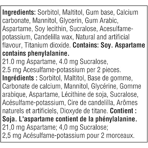 Miniatura 5 de Dentyne Goma de mascar de hielo, menta verde, 12 unidades Importado de Canadá
