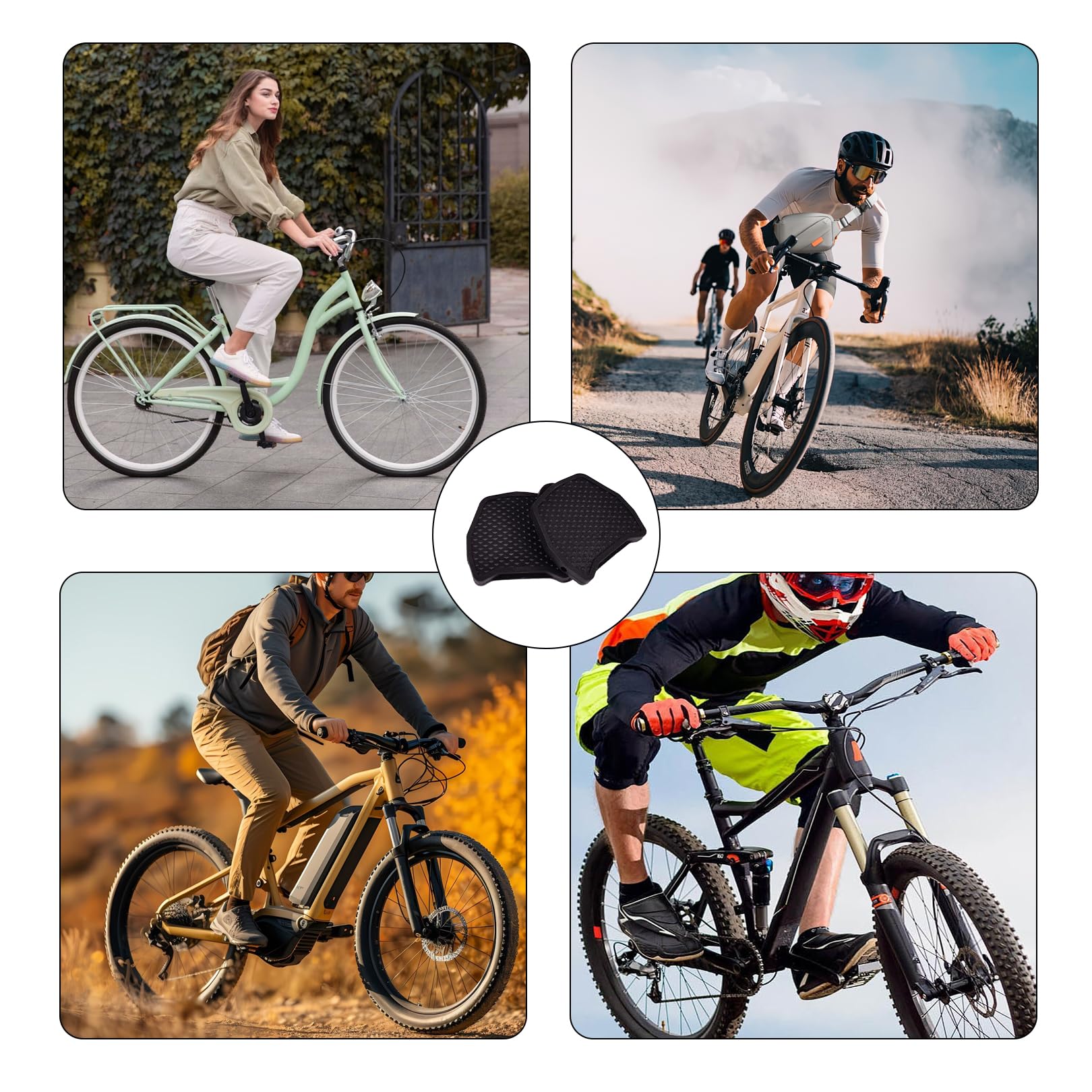 Pedale Plate,Pedaladapter,Pedal Konverter für Shimano SPD-SL Klickpedale