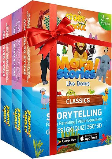 Story Jungle App LIVE BOOKS + STORY CARDS | Immersive Storytelling | Access to Interactive & Immersive 360° 3D App (iOS, Android) | Gifts for Ages…